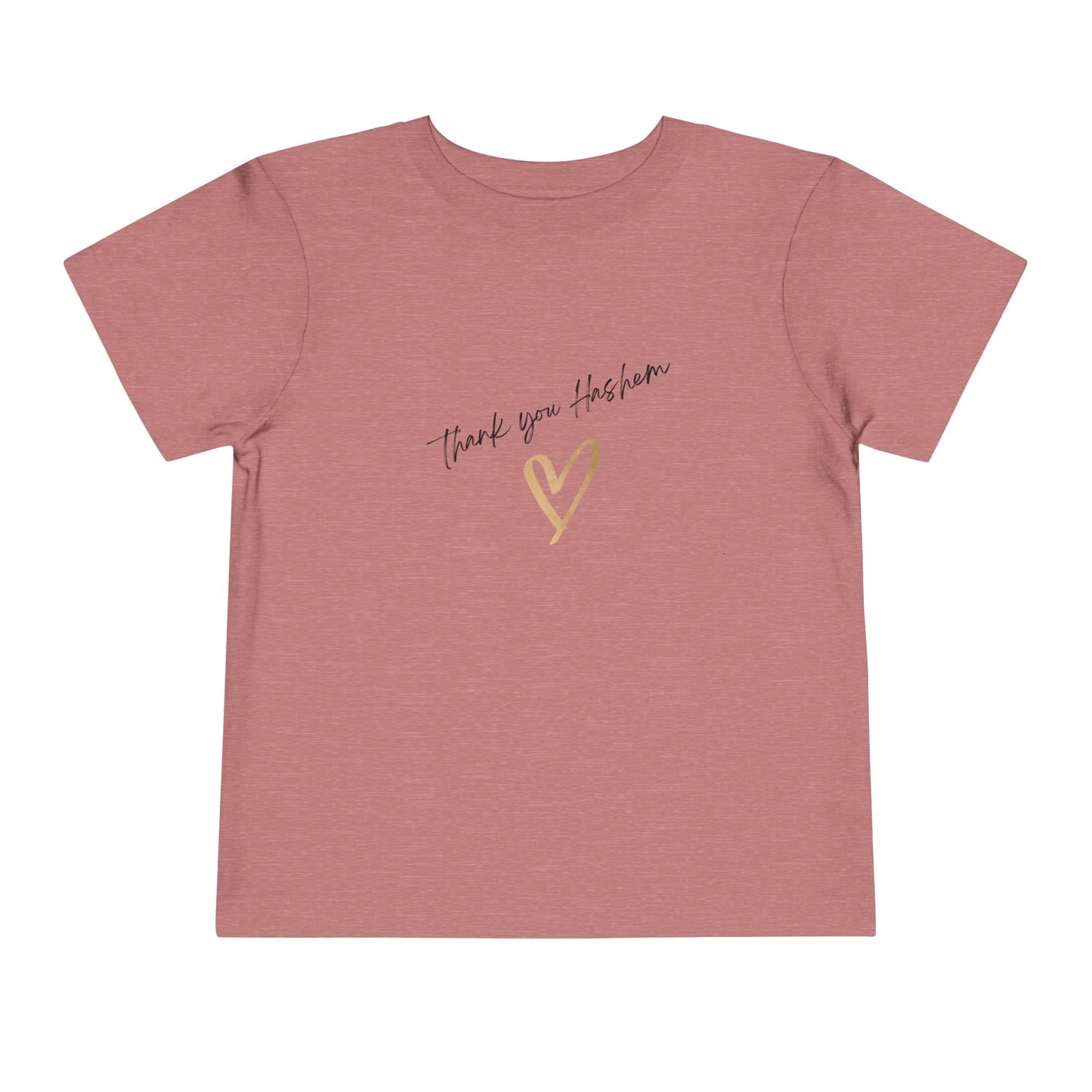 Toddler Girl Thank You Hashem short sleeve t-shirt