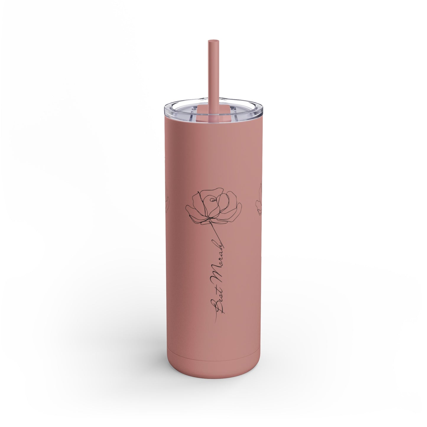 Thank You Morah - Maars Skinny Matte Tumbler, 20oz
