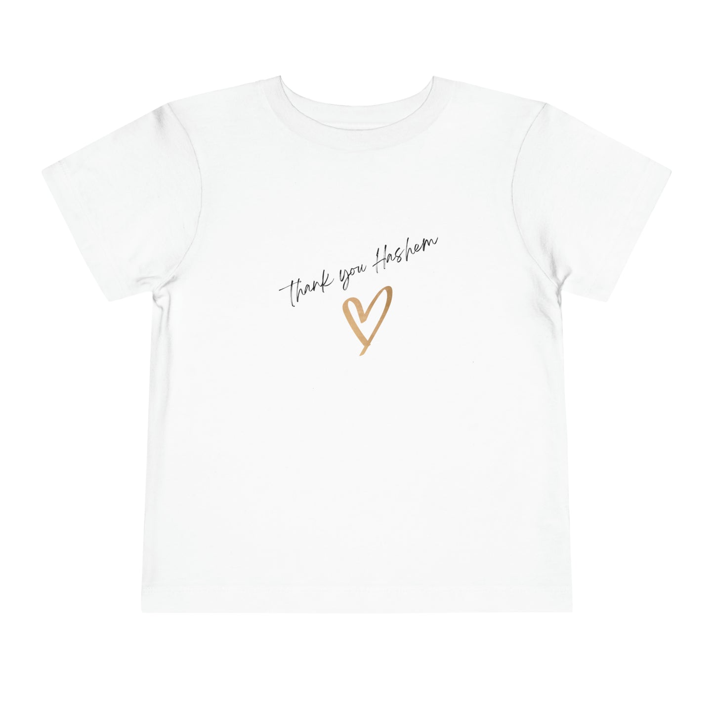 Toddler Girl Thank You Hashem short sleeve t-shirt