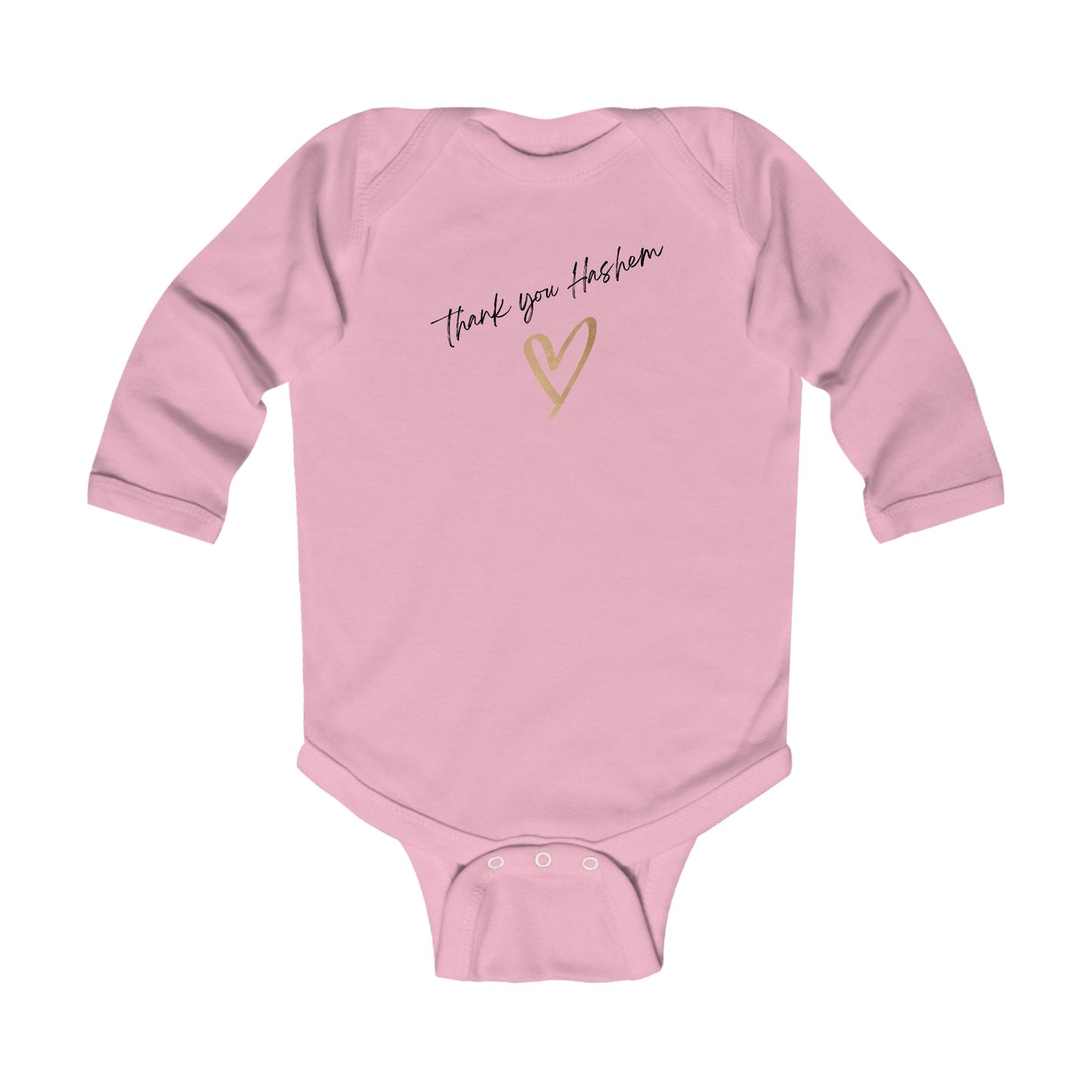 Infant Thank you Hashem long sleeve bodysuit