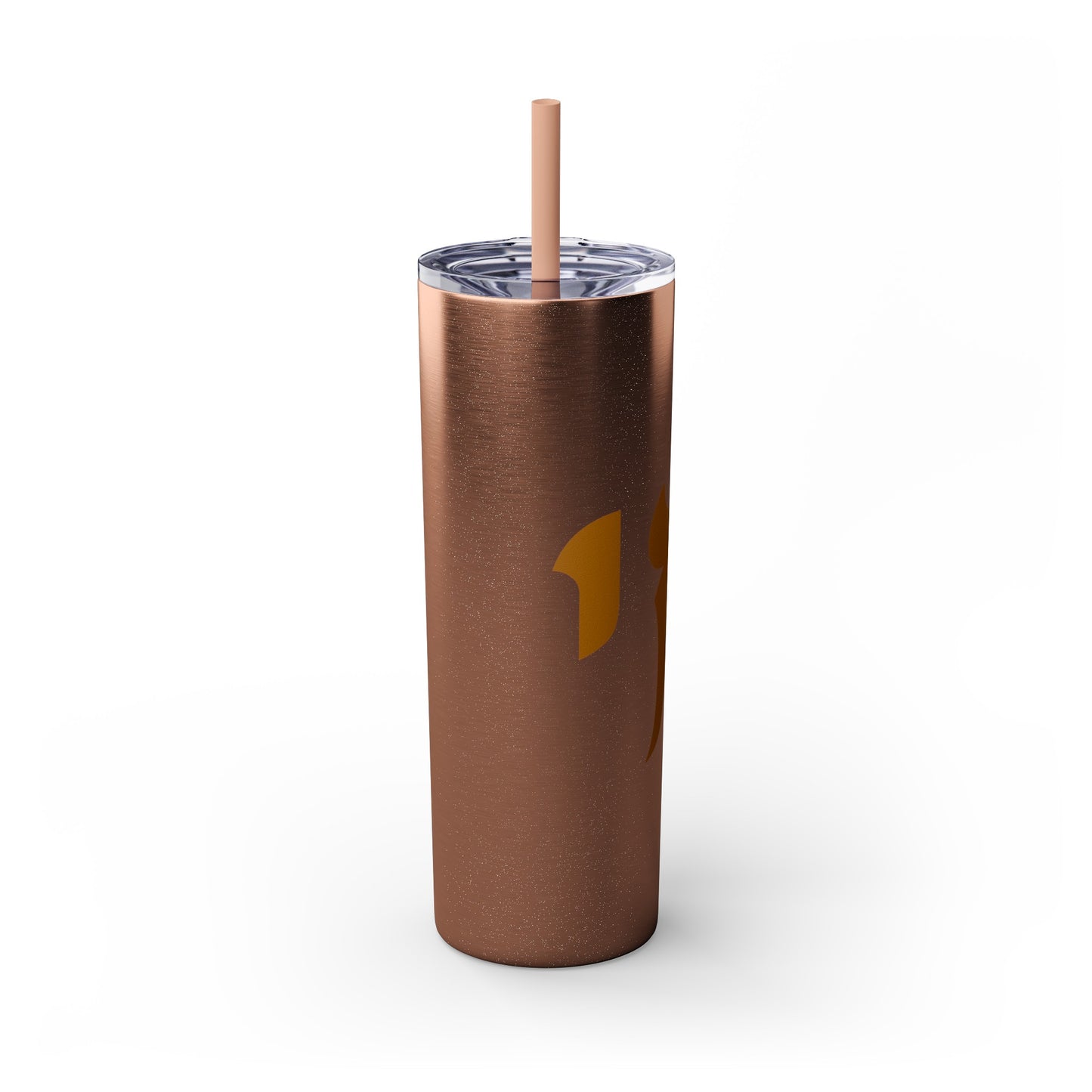 Gold Chai Tumbler with Straw, 20oz