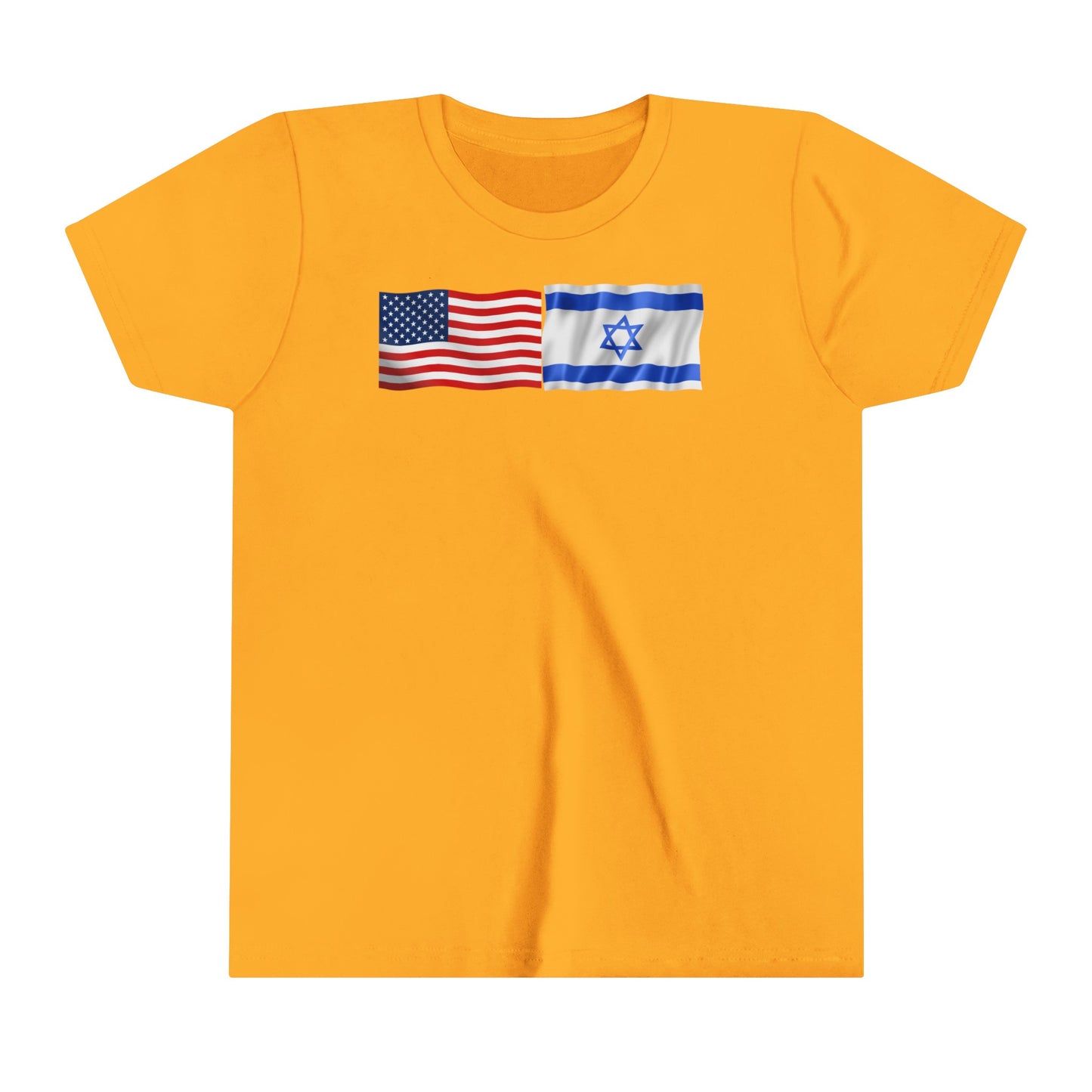 Kids American Flag-Israeli Flag, Short Sleeve Tee