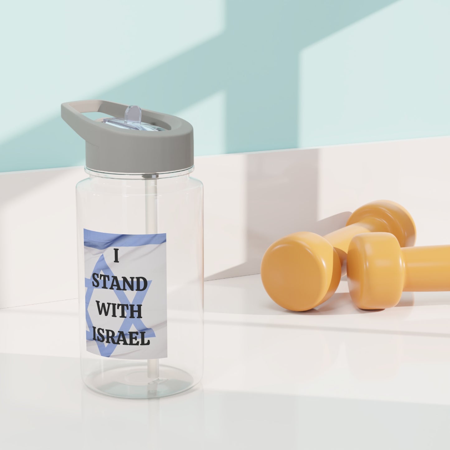 I stand with Israel - Tritan Water Bottle