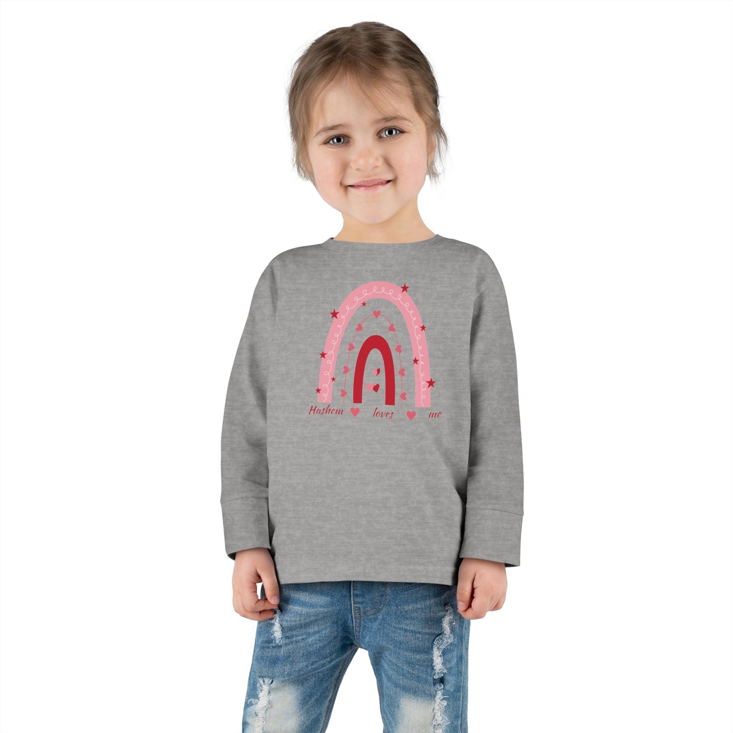 Toddler Girls'Hashem Loves Me Long Sleevet-shirt