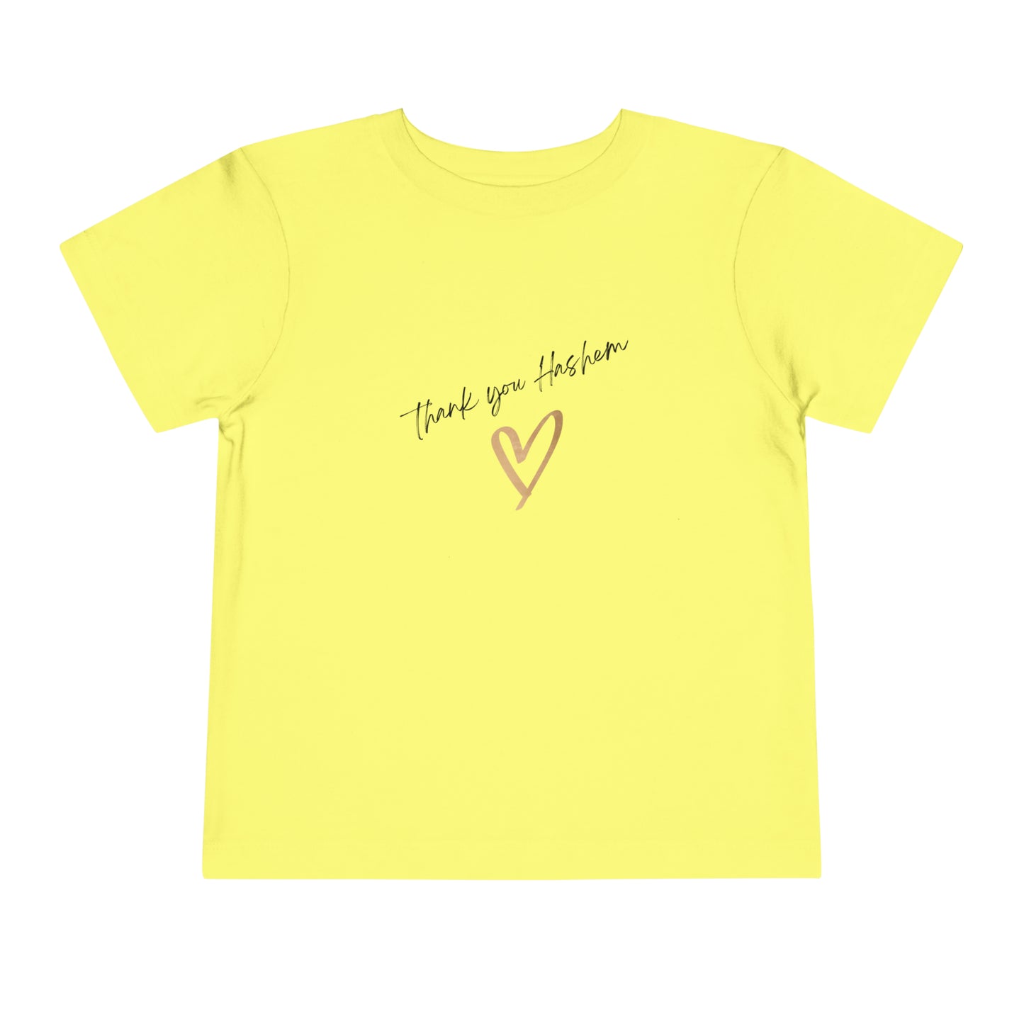 Toddler Girl Thank You Hashem short sleeve t-shirt