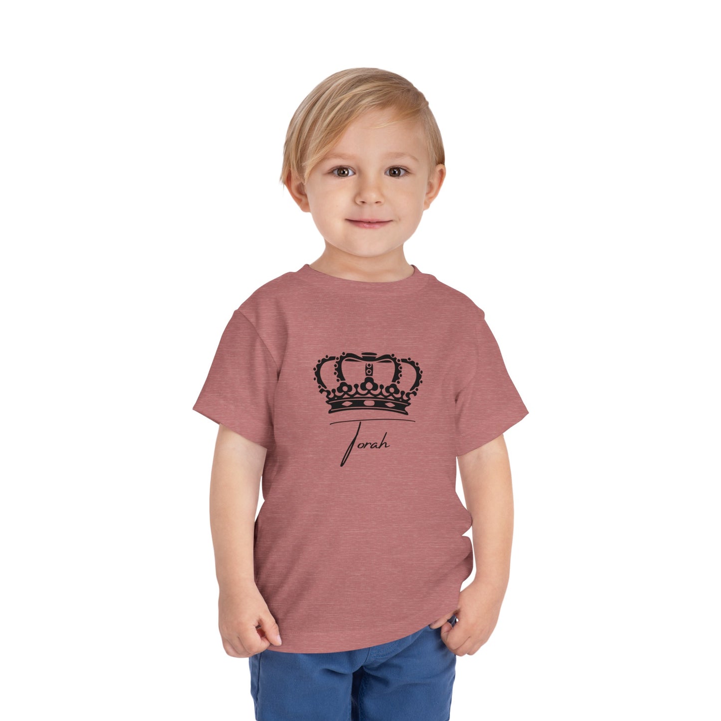 Toddler Crowned Torah Short Sleeve Tee