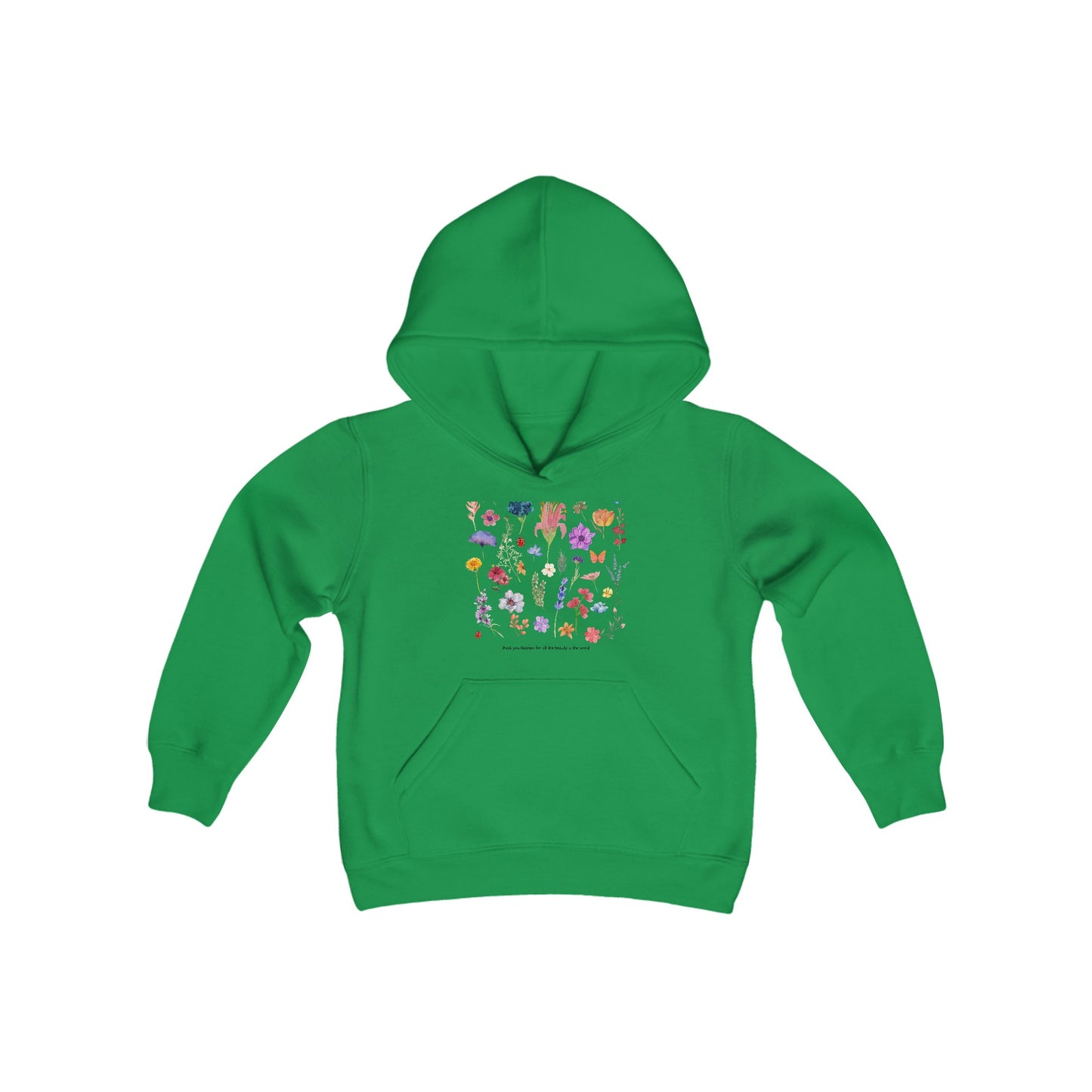 Girls "thank you Hashem for all the beauty in the world" Hooded Sweatshirt
