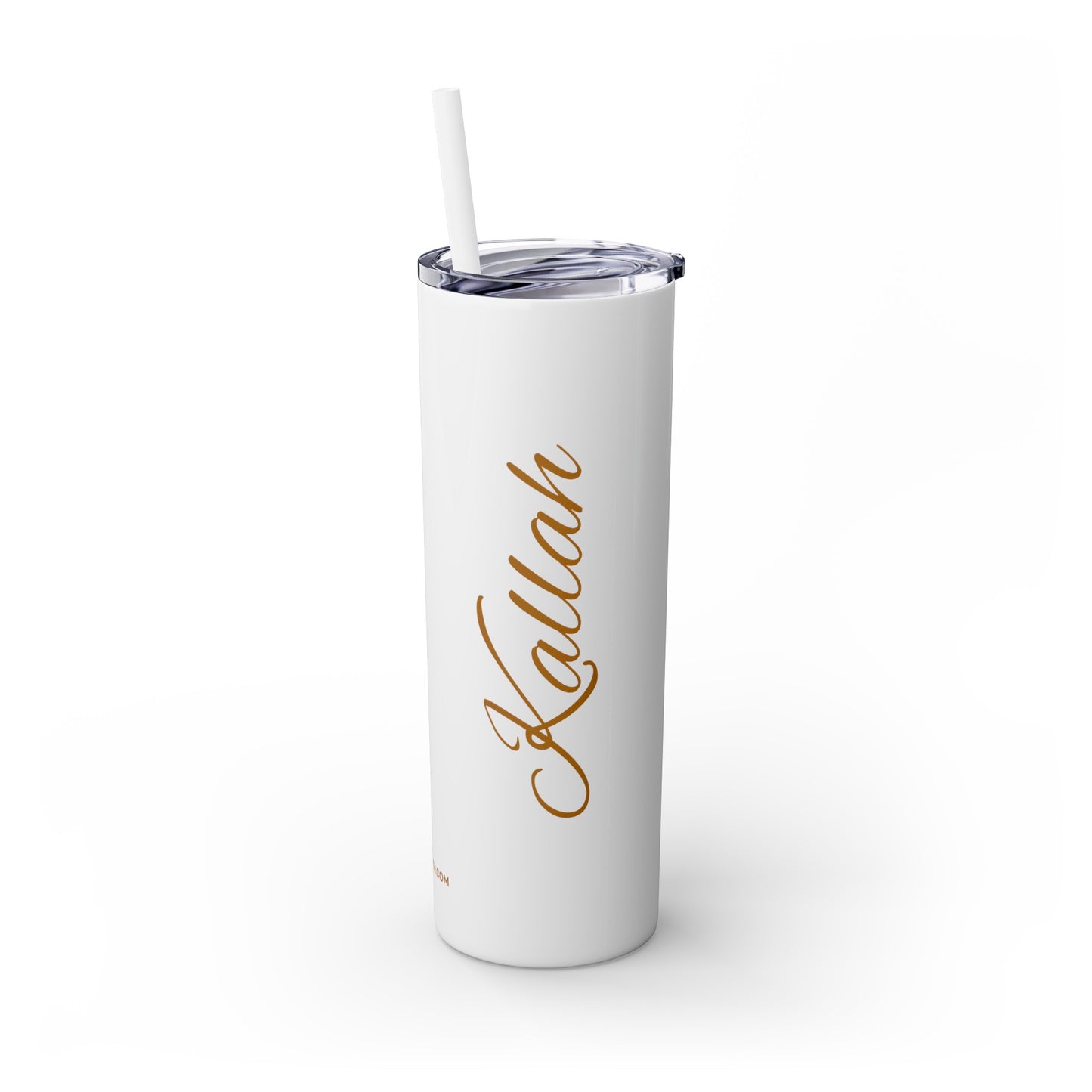 Kallah Tumbler with Straw, 20oz, Gold letters