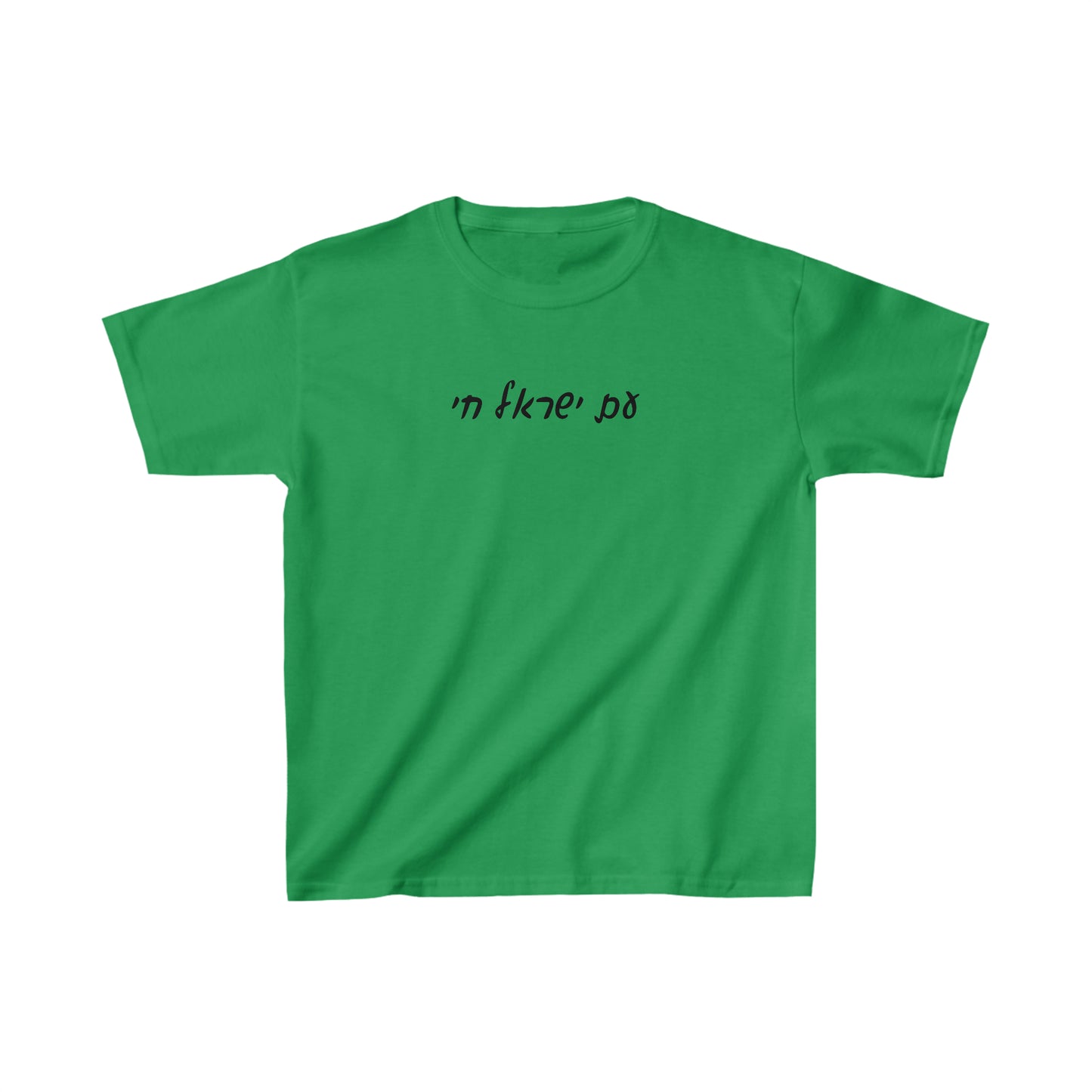 Kids' Am Yisrael Chai - Hebrew Script short sleeve t-shirt