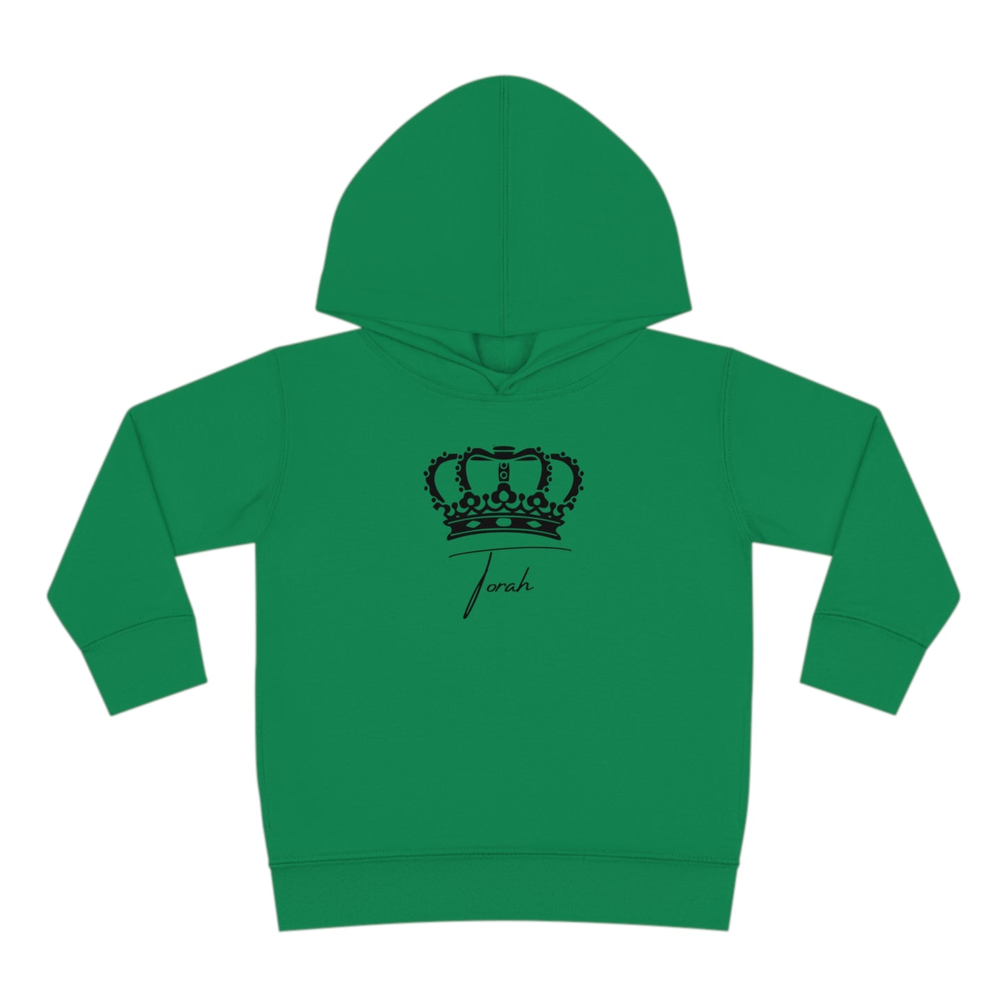 Toddler Torah with Crown Pullover Fleece Hoodie