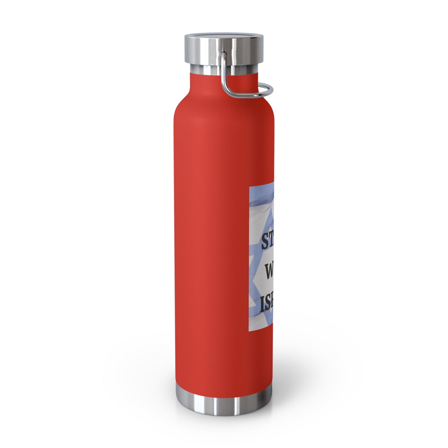 I stand with Israel - Copper Vacuum Insulated Bottle, 22oz