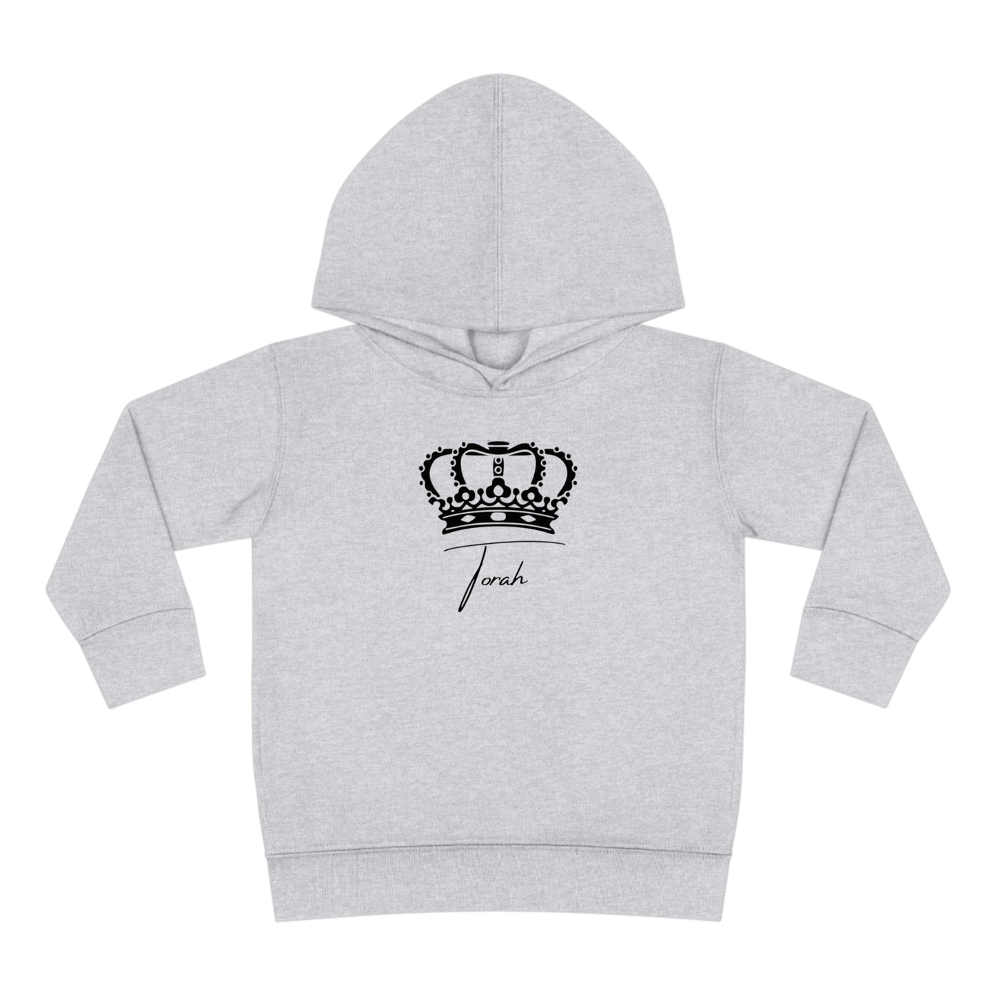 Toddler Torah with Crown Pullover Fleece Hoodie