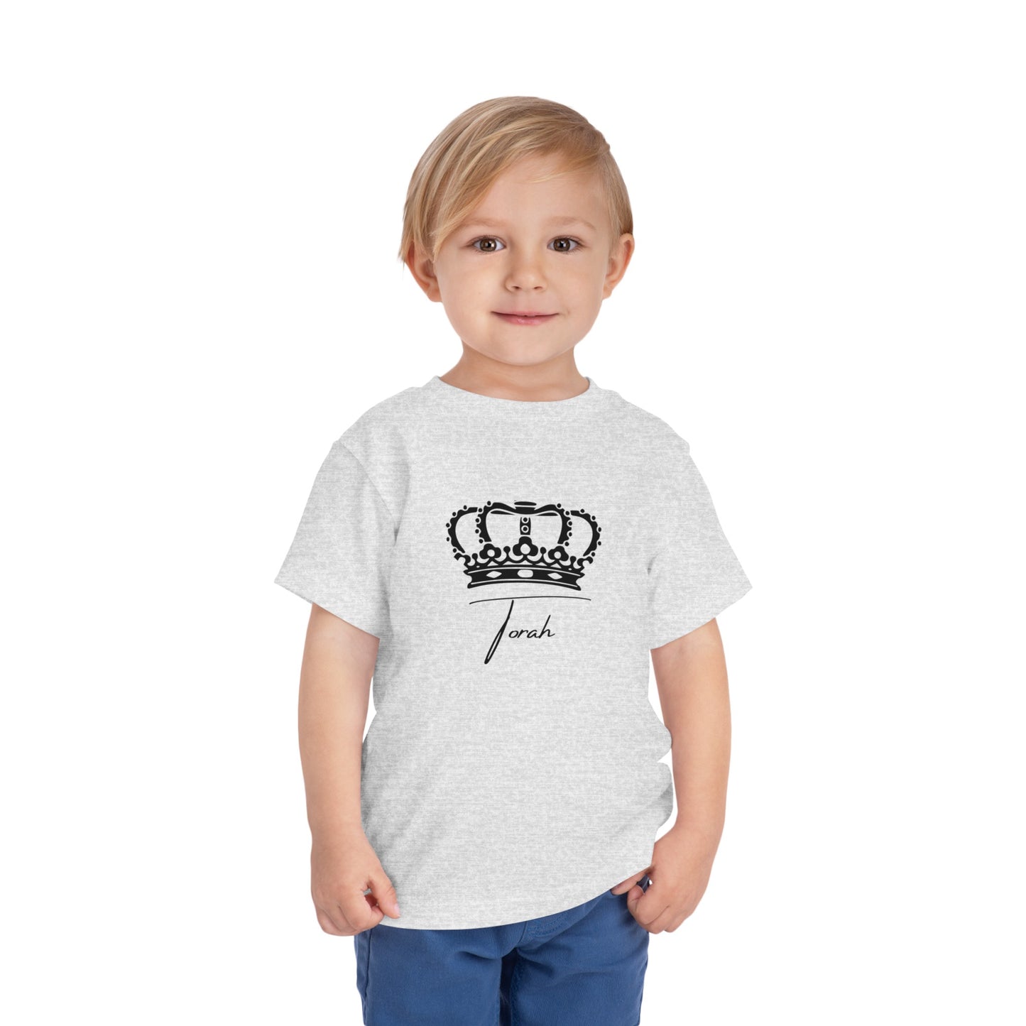 Toddler Crowned Torah Short Sleeve Tee