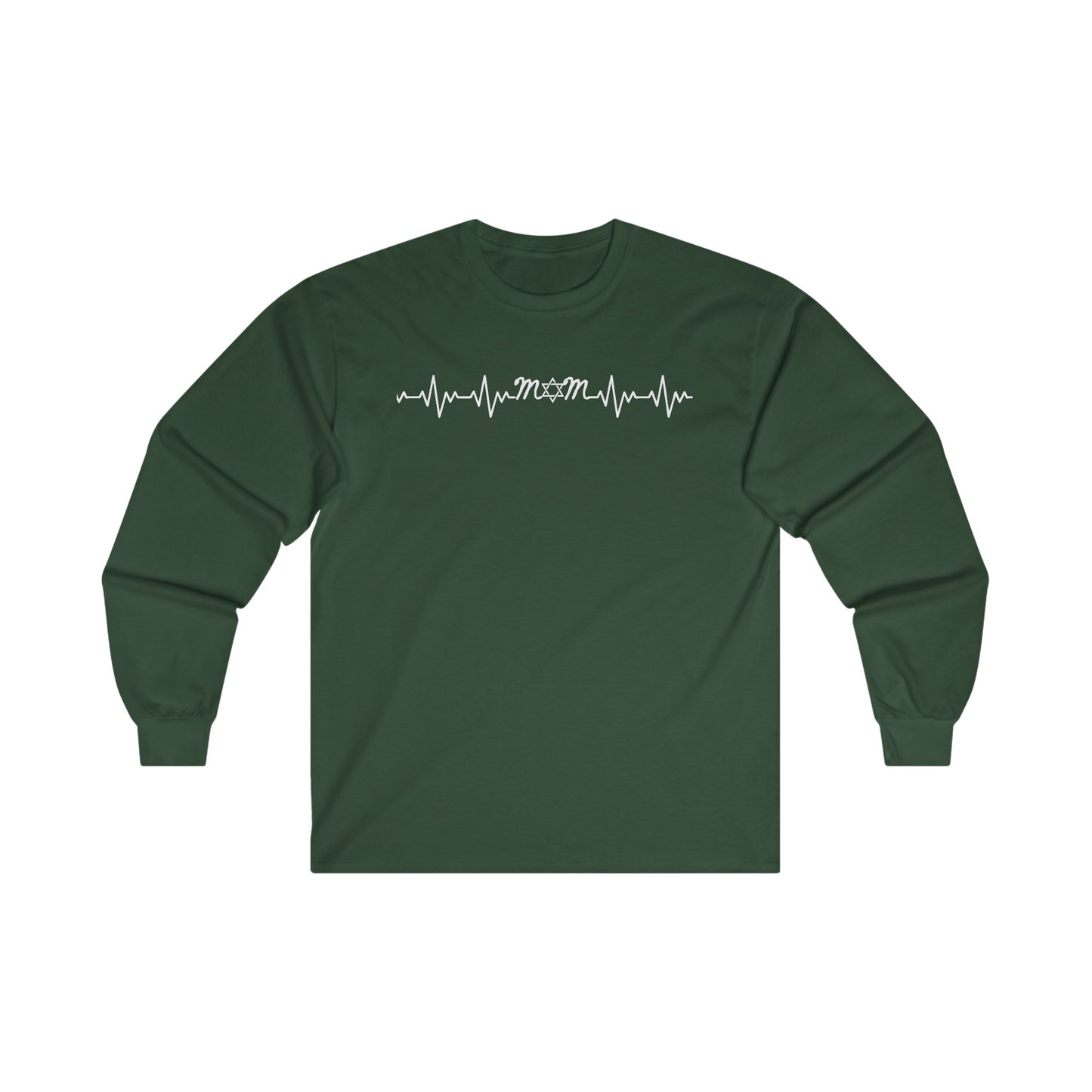 Jewish Mom Heartbeat Long Sleeve Tee