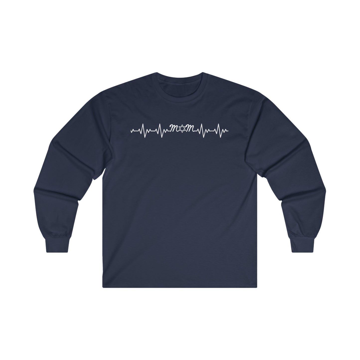 Jewish Mom Heartbeat Long Sleeve Tee