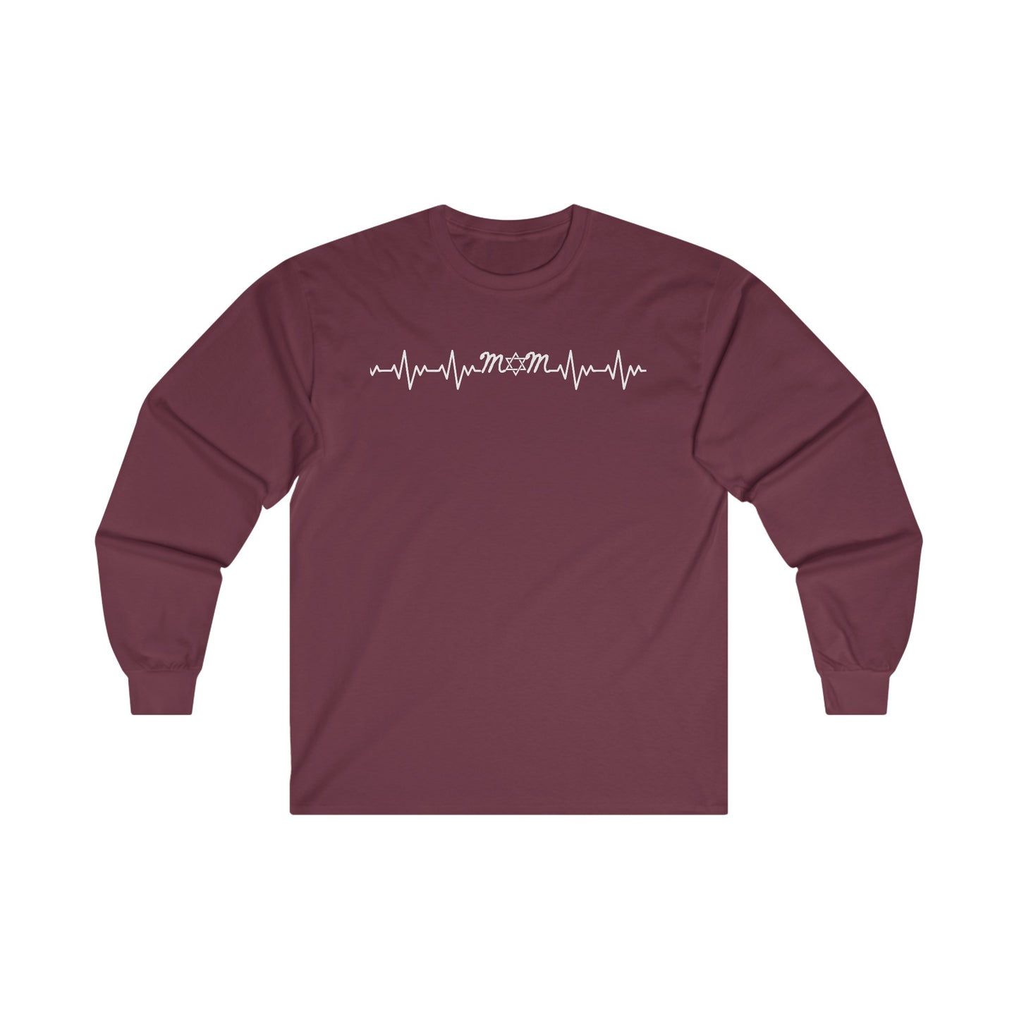 Jewish Mom Heartbeat Long Sleeve Tee