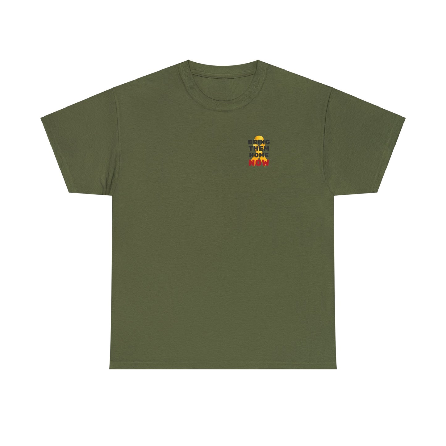 Adult Bring them home now with yellow ribbon short sleeve t-shirt