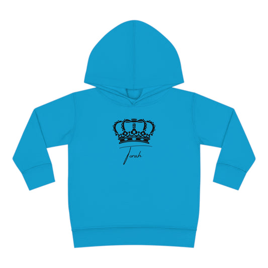 Toddler Torah with Crown Pullover Fleece Hoodie