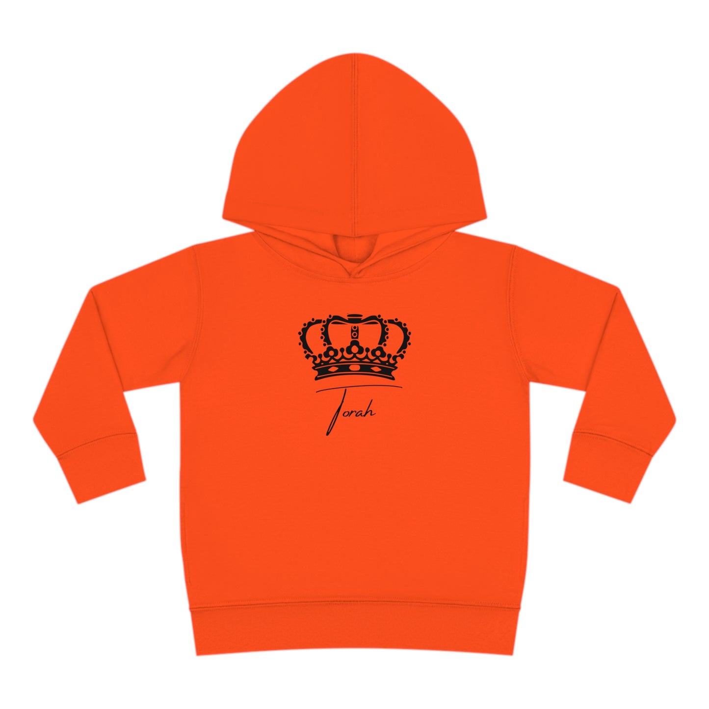 Toddler Torah with Crown Pullover Fleece Hoodie