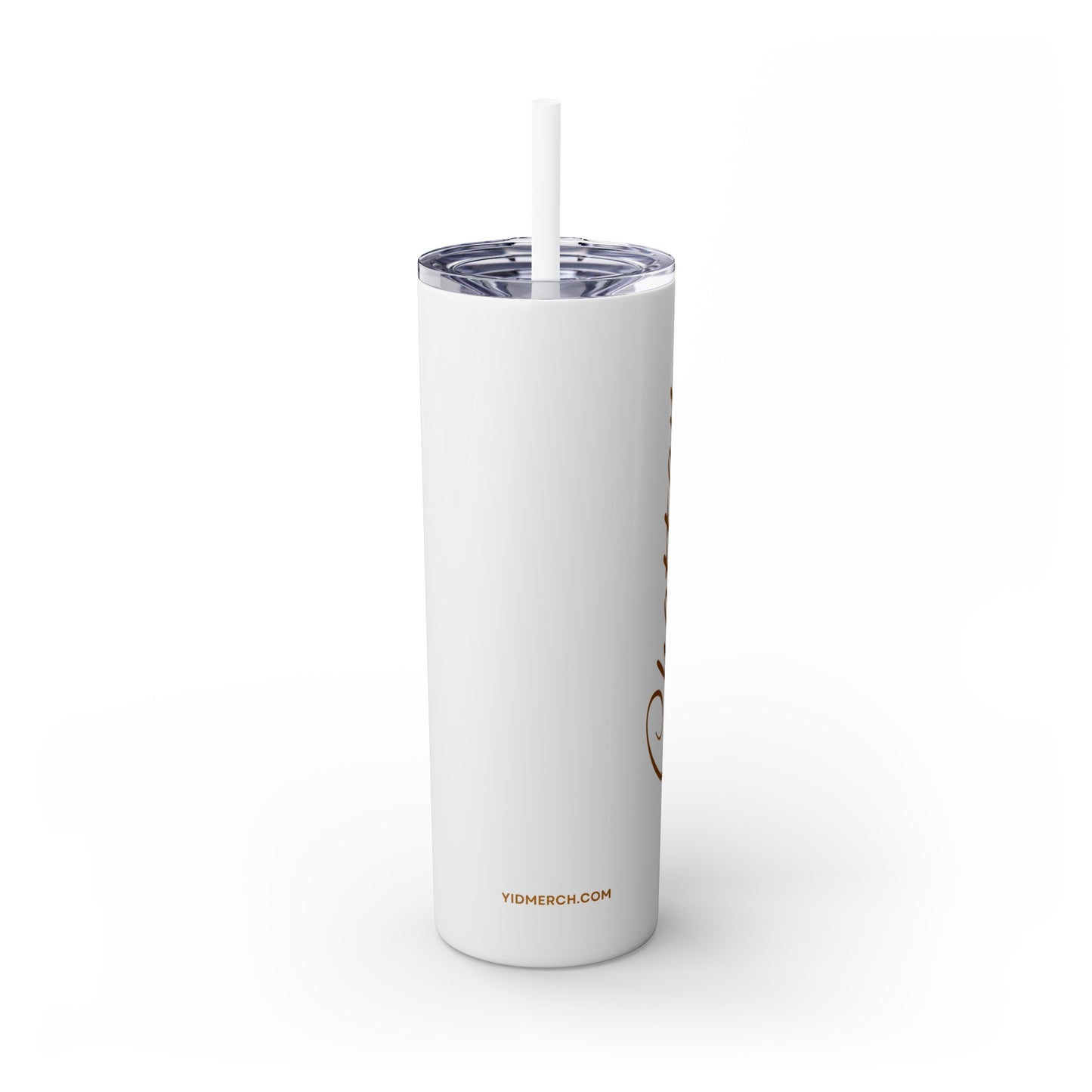 Chattan Tumbler with Straw, 20oz, Gold Letters