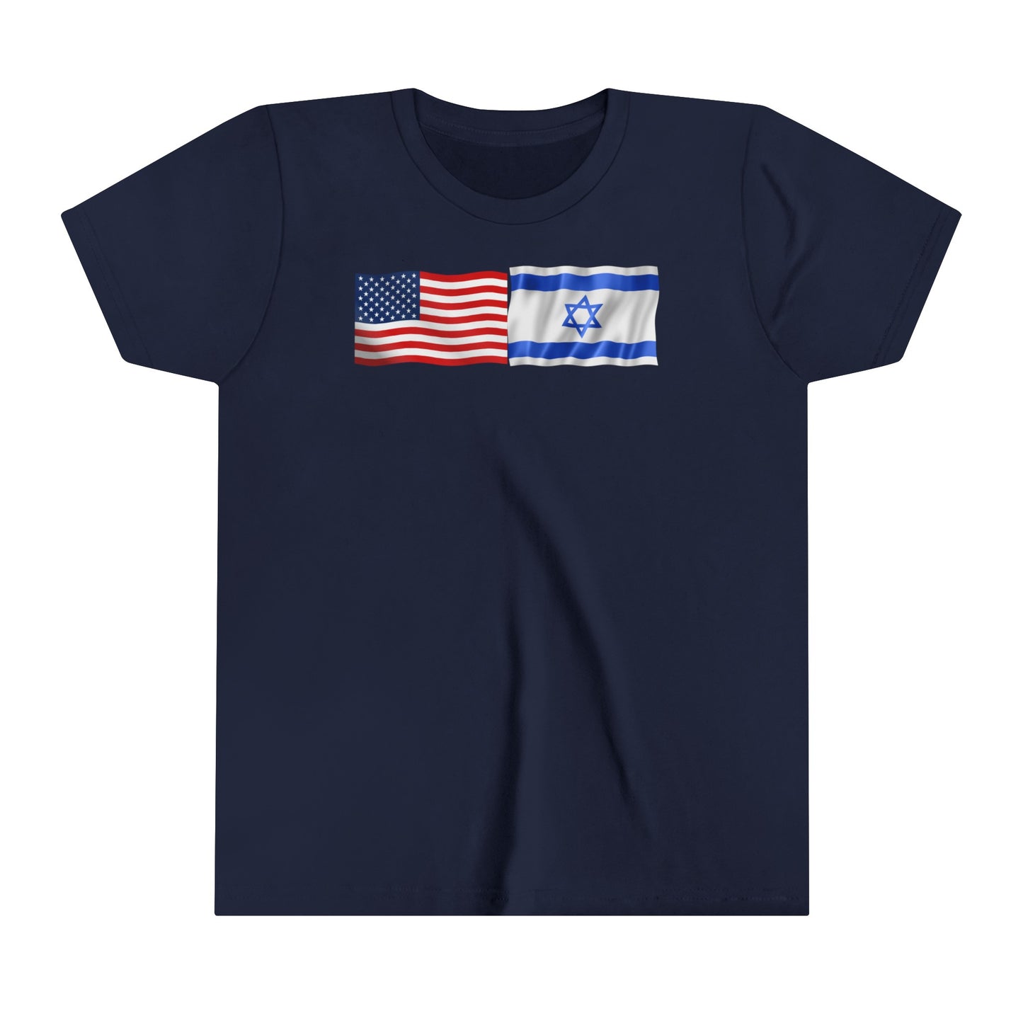 Kids American Flag-Israeli Flag, Short Sleeve Tee