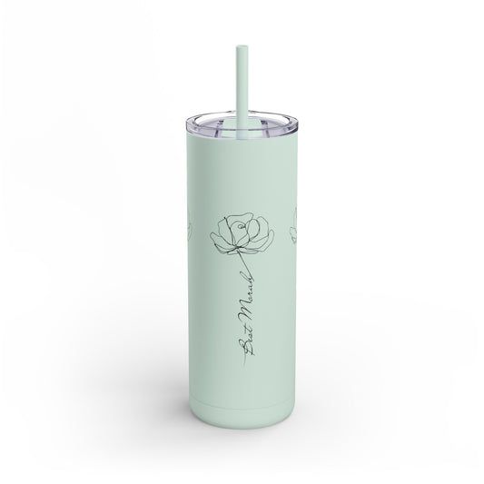 Thank You Morah - Maars Skinny Matte Tumbler, 20oz