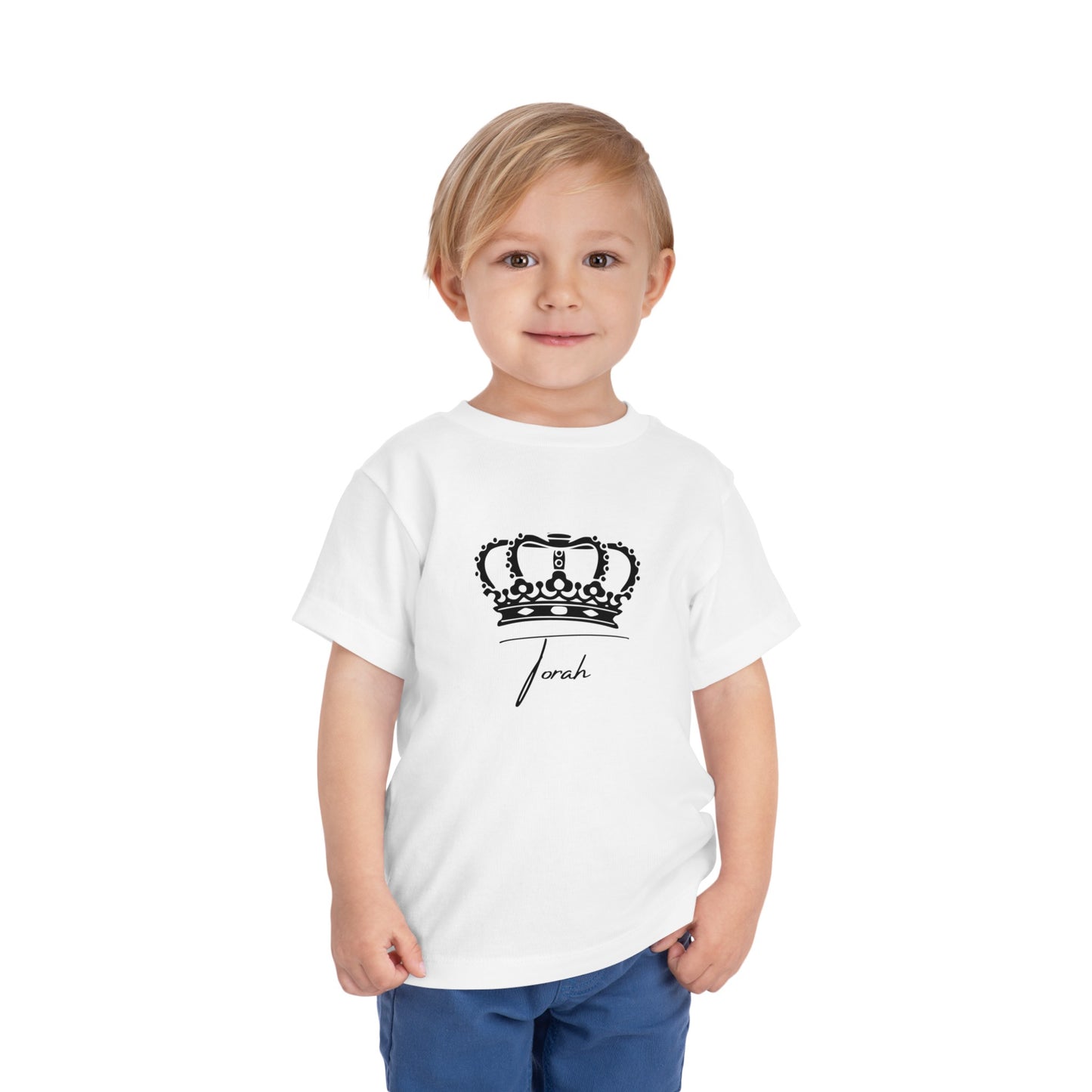 Toddler Crowned Torah Short Sleeve Tee