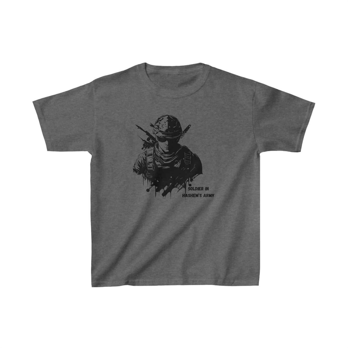Boys' Soldier in Hashem's Army (large image) short sleeve t-shirt