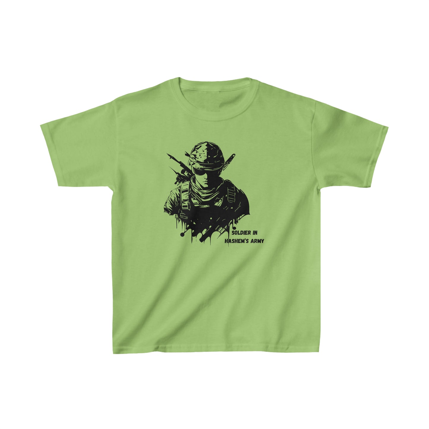 Boys' Soldier in Hashem's Army (large image) short sleeve t-shirt