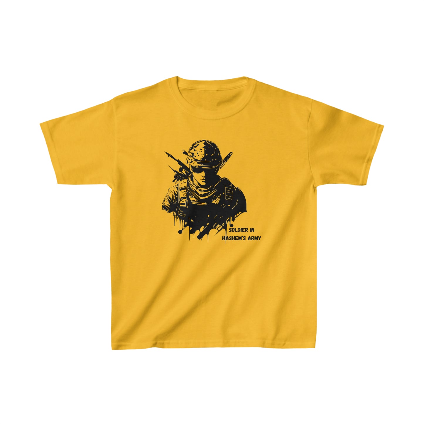 Boys' Soldier in Hashem's Army (large image) short sleeve t-shirt
