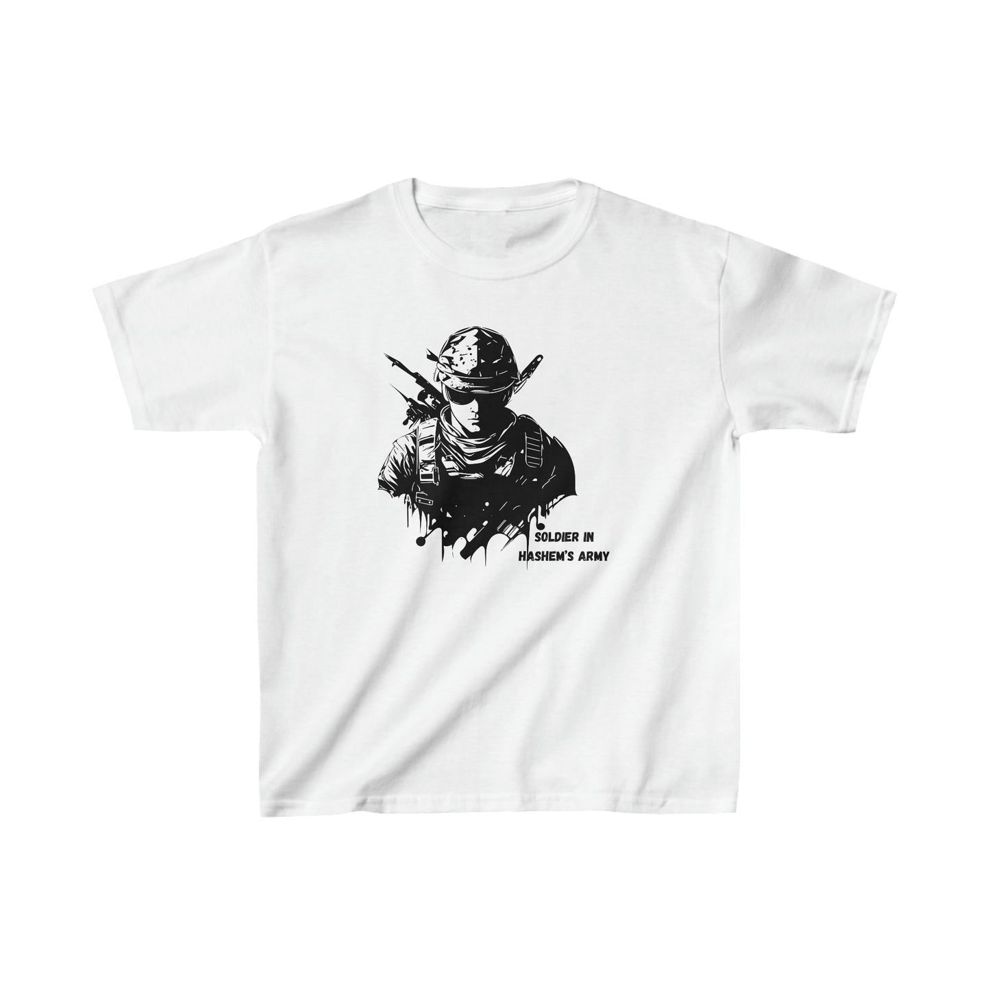 Boys' Soldier in Hashem's Army (large image) short sleeve t-shirt