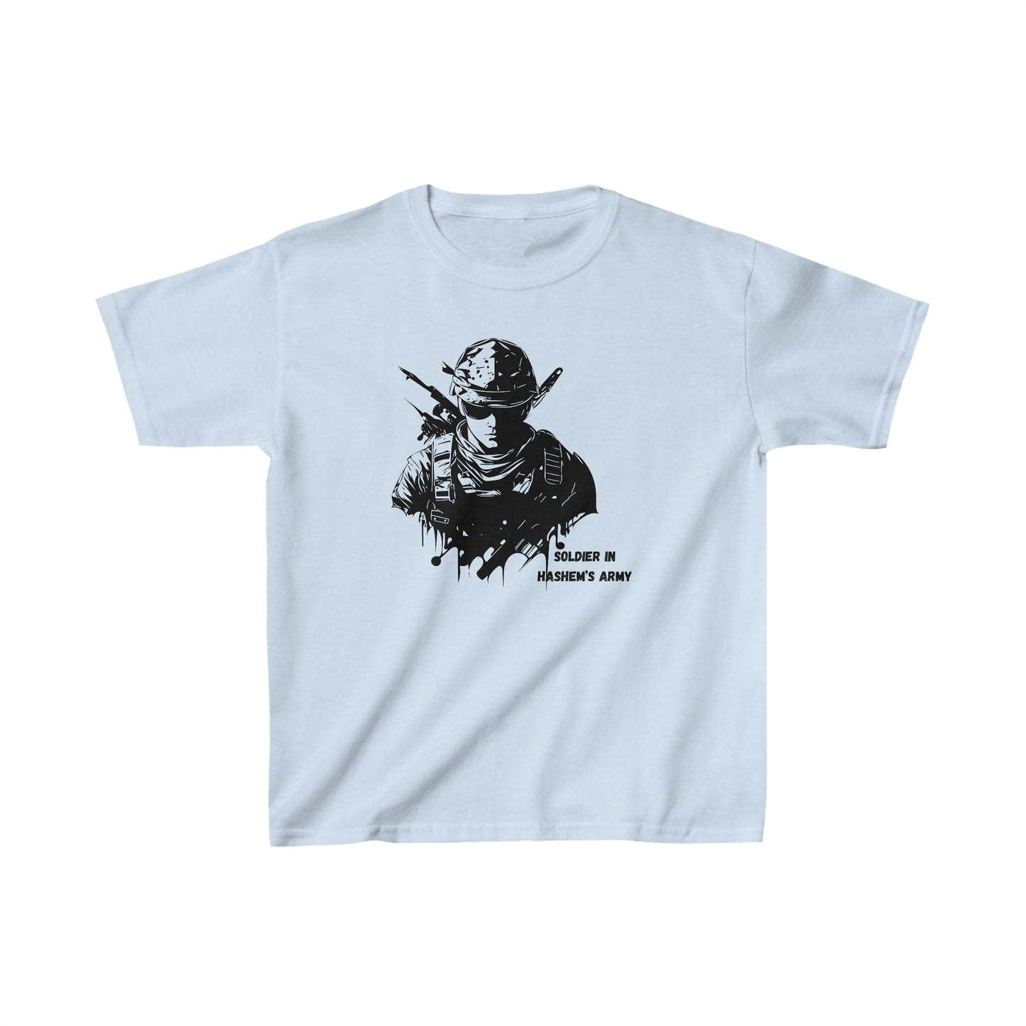 Boys' Soldier in Hashem's Army (large image) short sleeve t-shirt