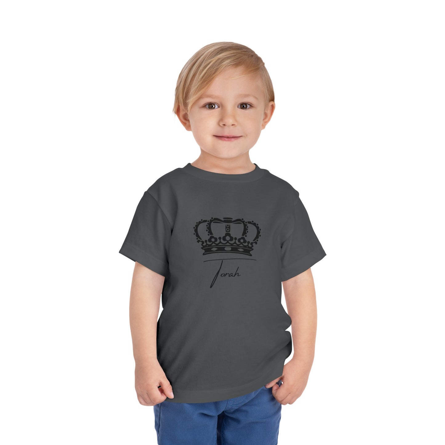 Toddler Crowned Torah Short Sleeve Tee