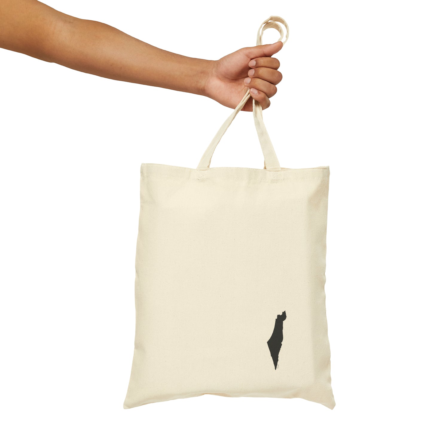 Map of Israel Cotton Canvas Tote Bag