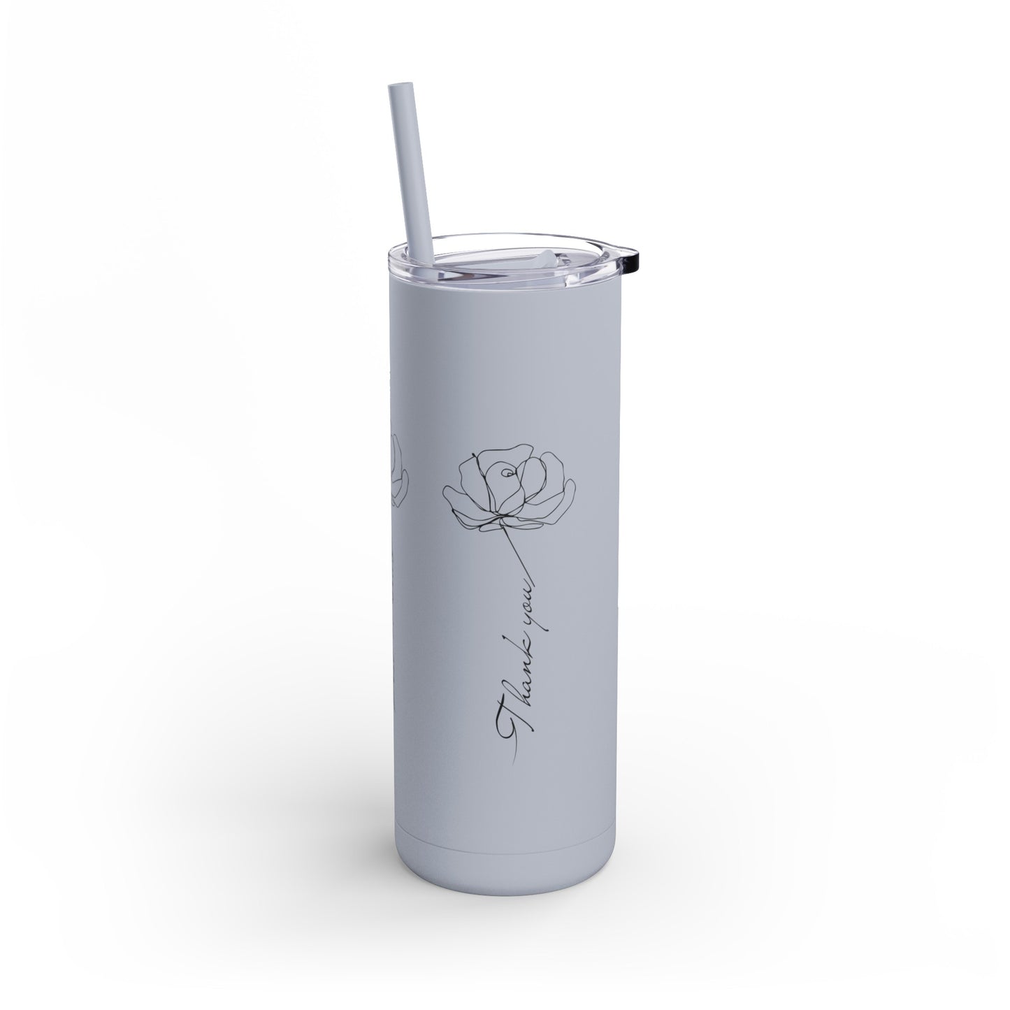 Thank You Morah - Maars Skinny Matte Tumbler, 20oz