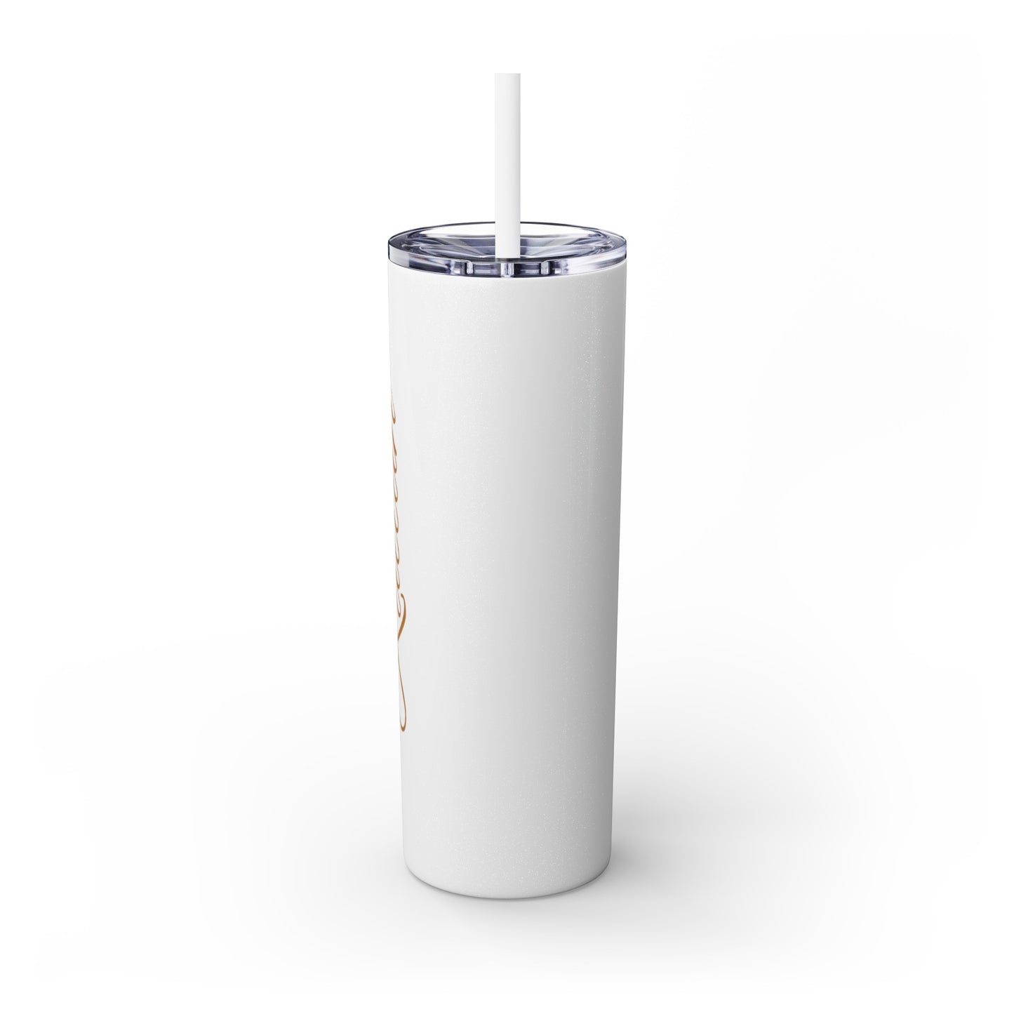 Kallah Tumbler with Straw, 20oz, Gold letters