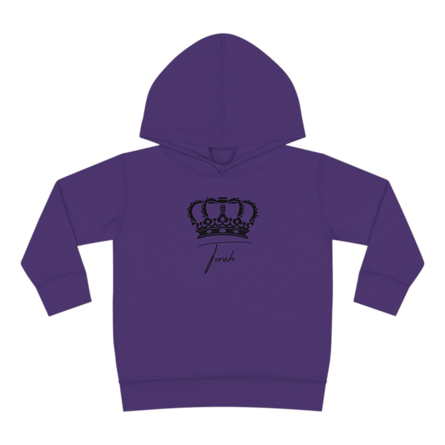 Toddler Torah with Crown Pullover Fleece Hoodie