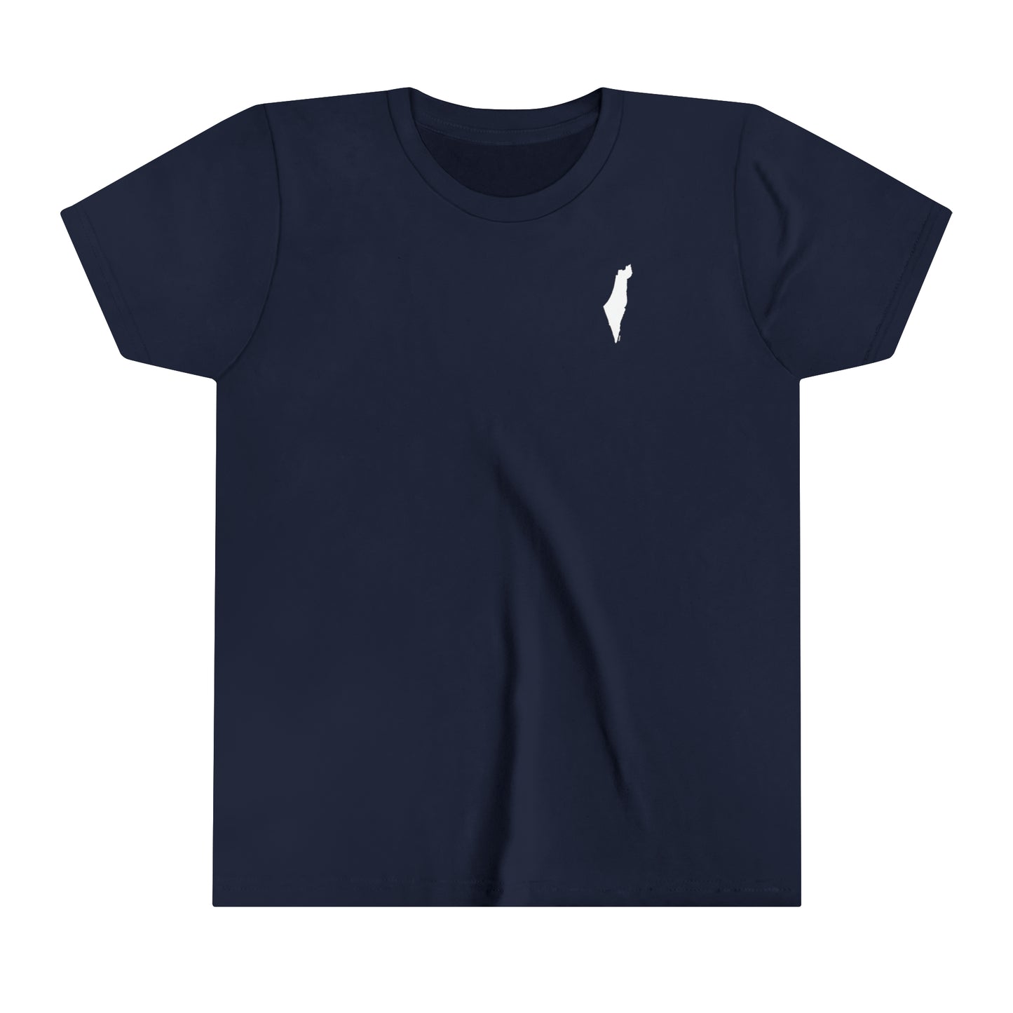 Kids Map of Israel - minimalist design short sleeve t-shirt