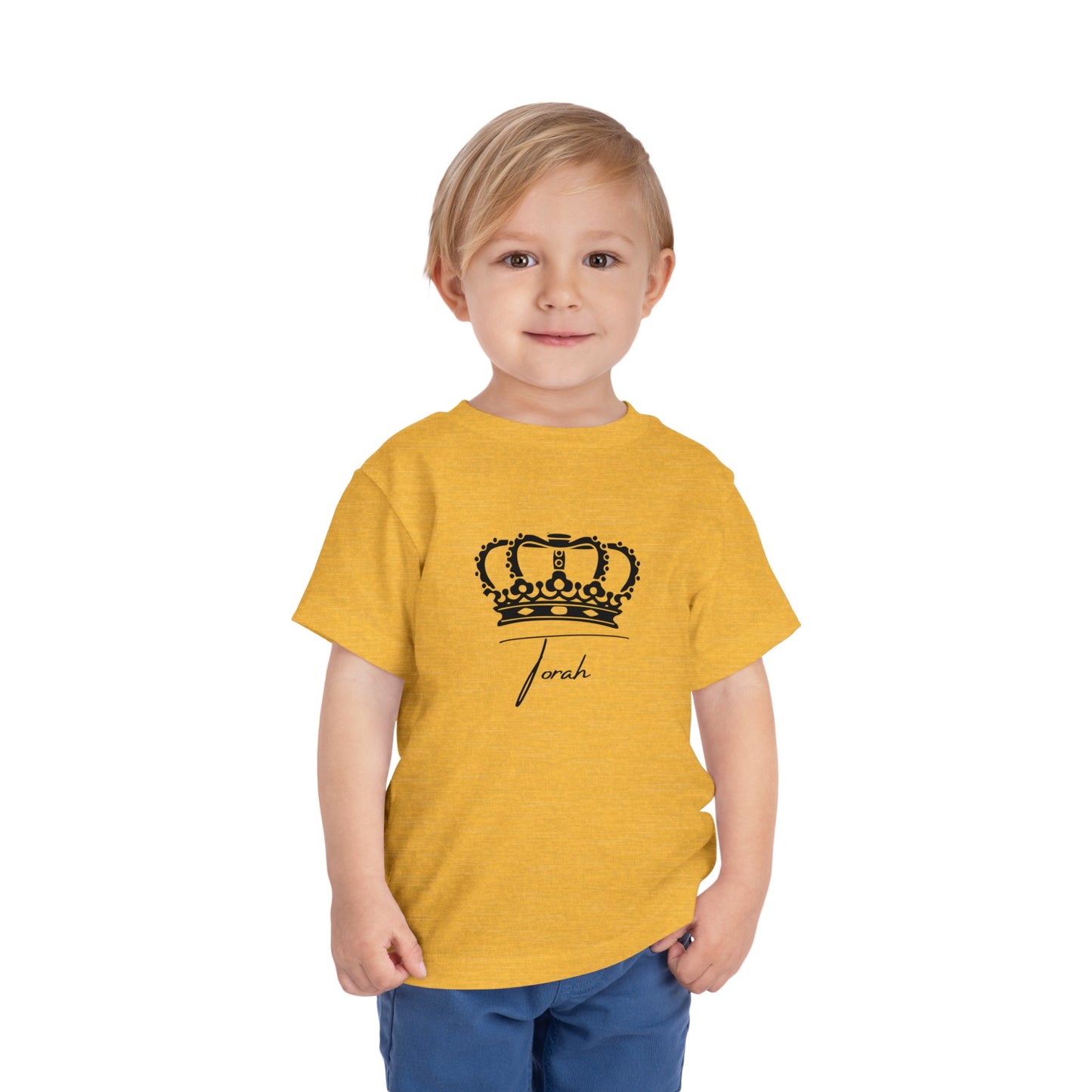 Toddler Crowned Torah Short Sleeve Tee