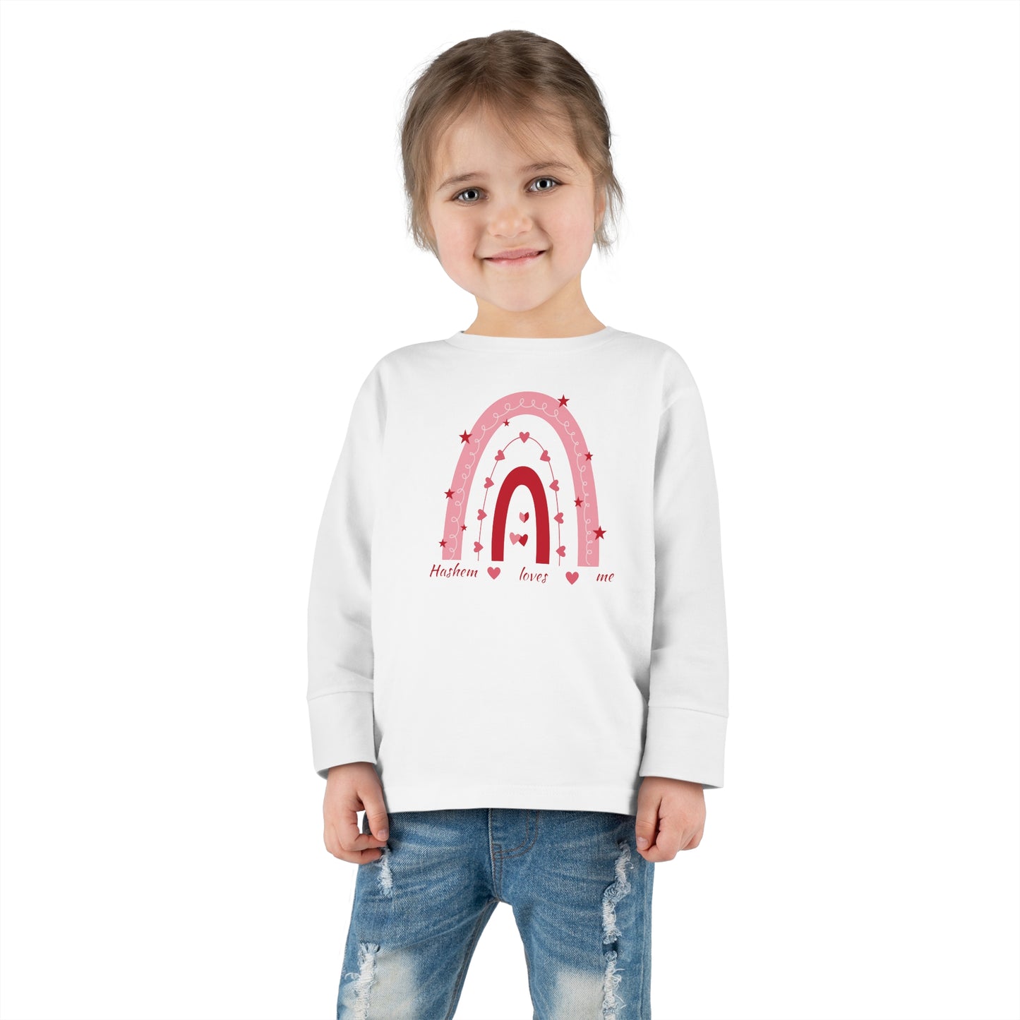 Toddler Girls'Hashem Loves Me Long Sleevet-shirt