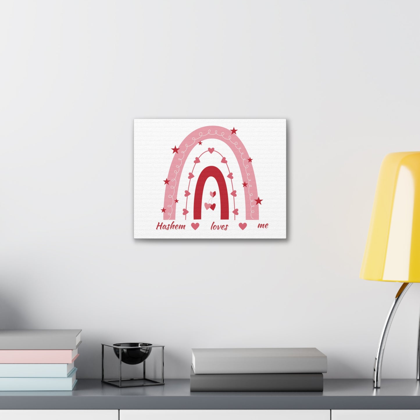 Girls' Hashem Loves Me wall canvas
