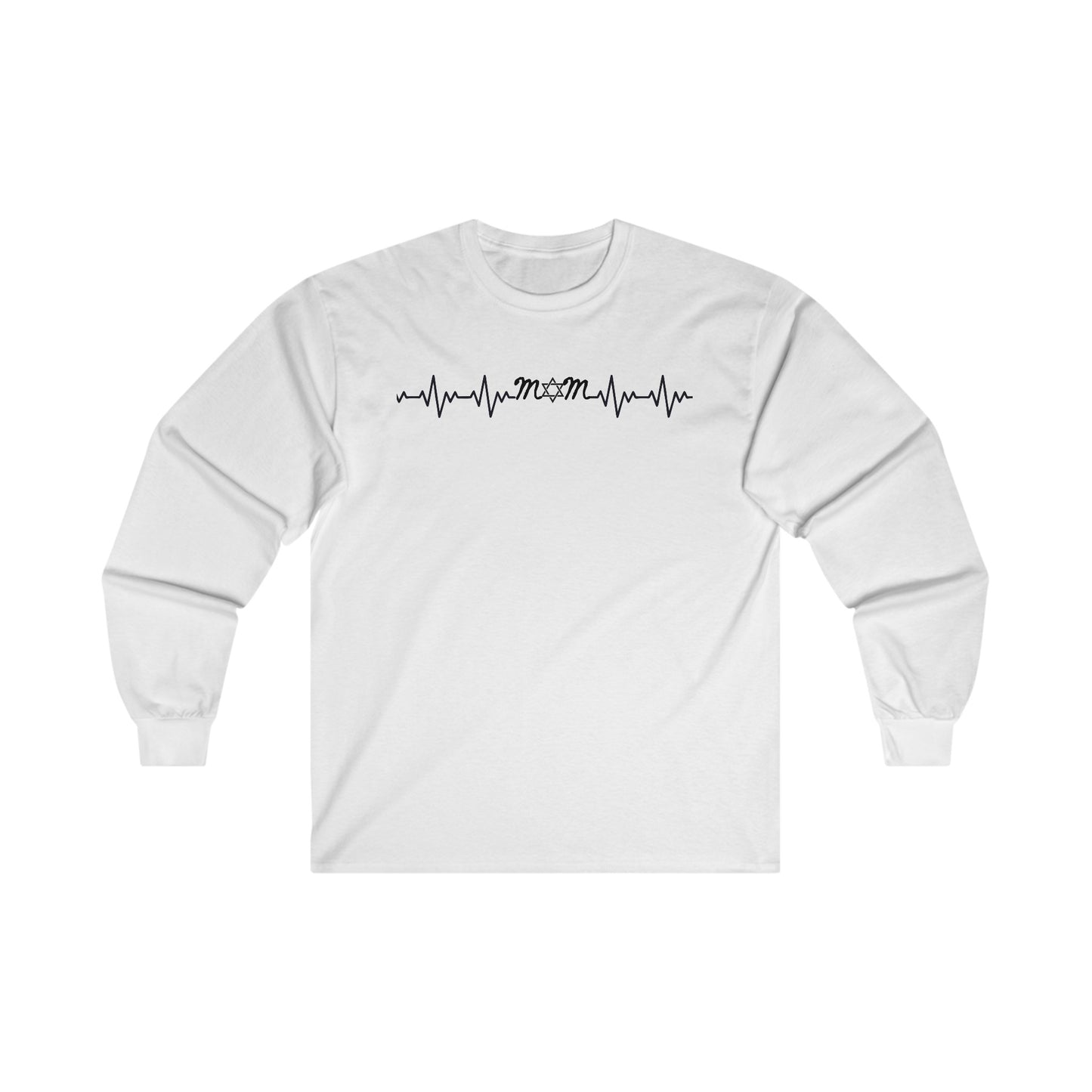Jewish Mom Heartbeat Long Sleeve Tee