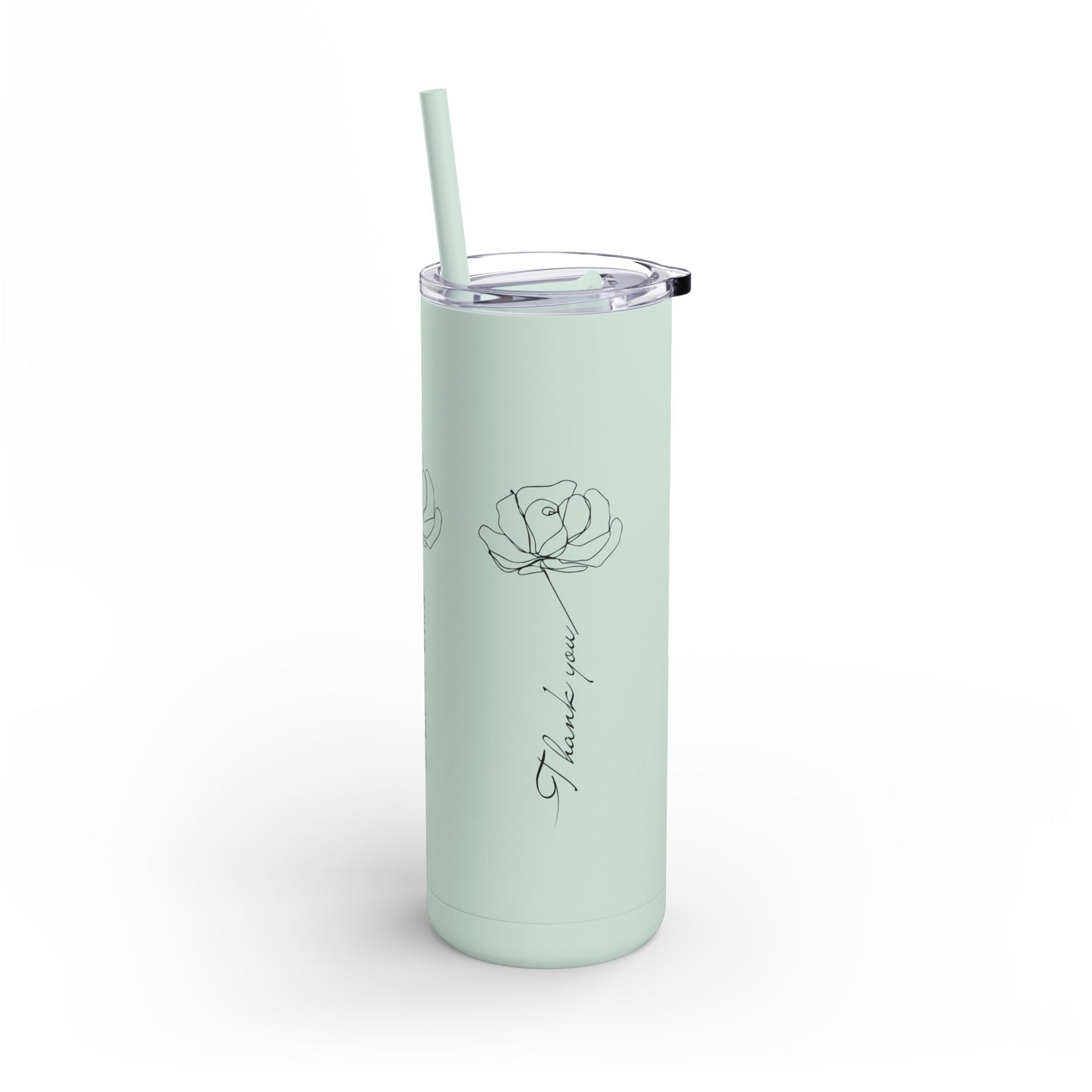Thank You Morah - Maars Skinny Matte Tumbler, 20oz