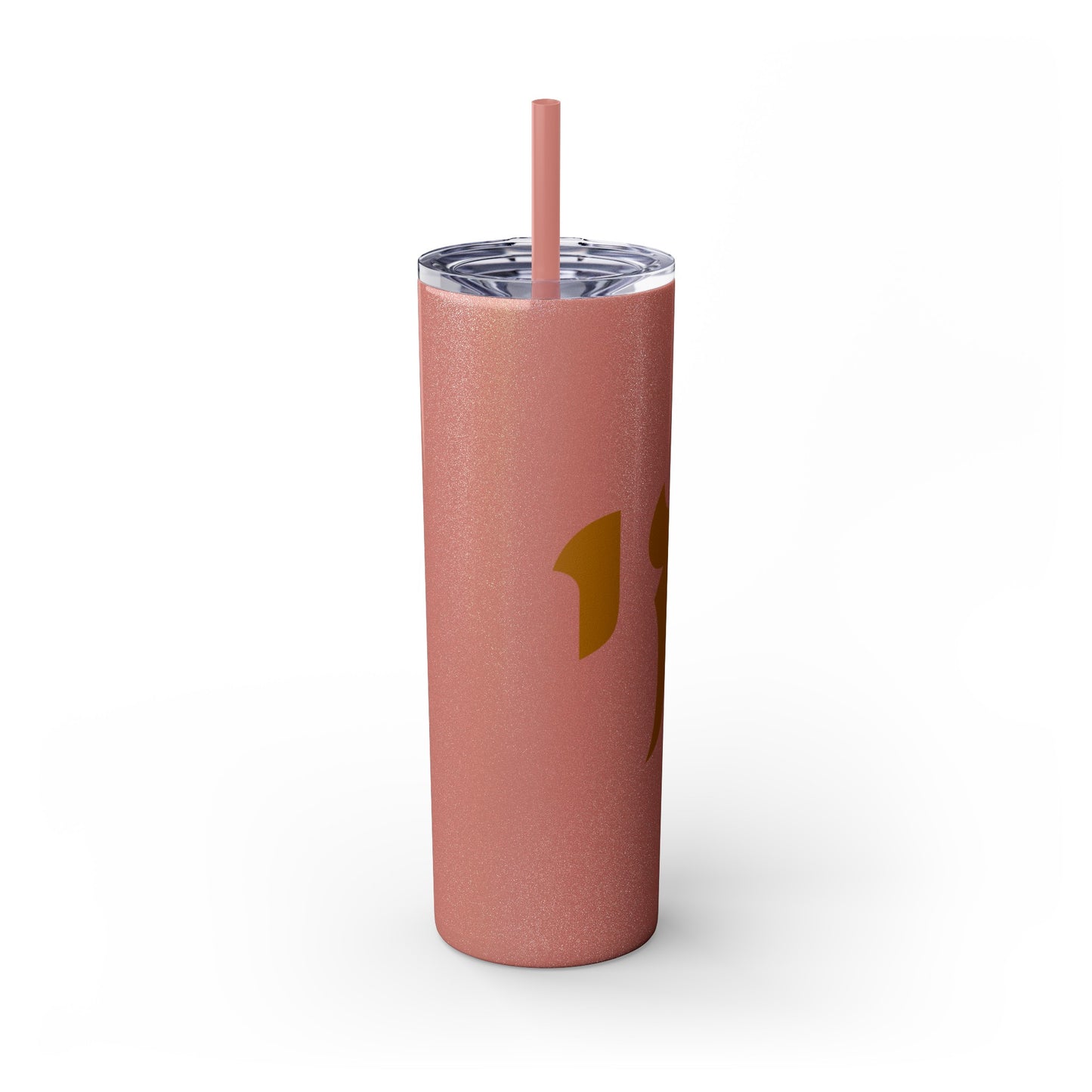 Gold Chai Tumbler with Straw, 20oz