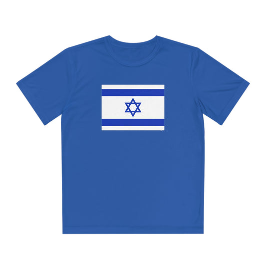 Kids Sport Flag of Israel Tee