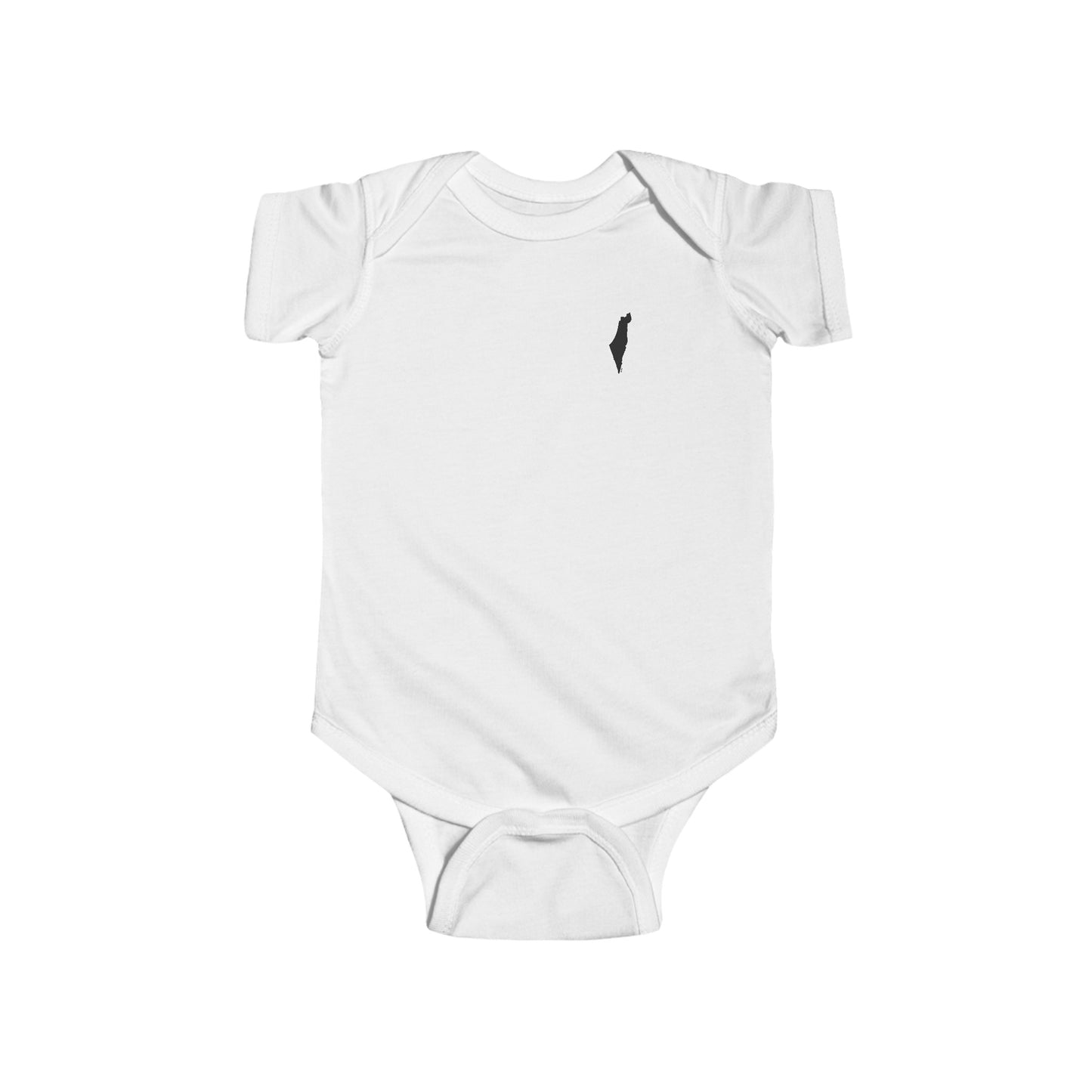 Infant Map of Israel - Minimalist Design Jersey Bodysuit