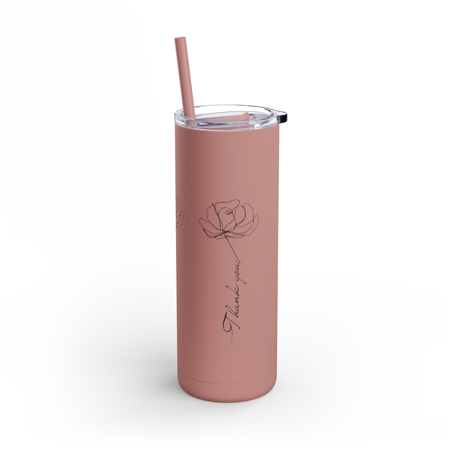 Thank You Morah - Maars Skinny Matte Tumbler, 20oz