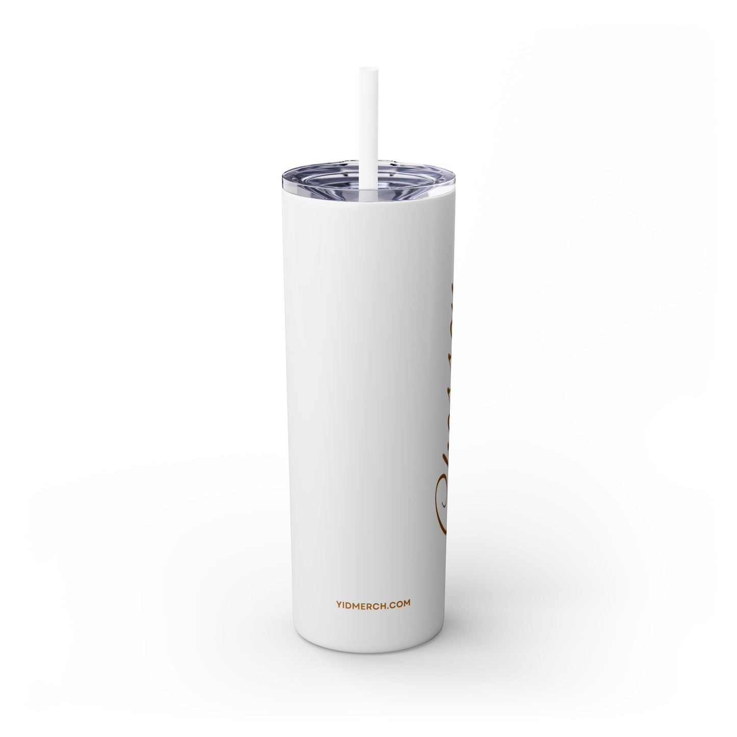 Chosson Tumbler with Straw, 20oz, Gold letters