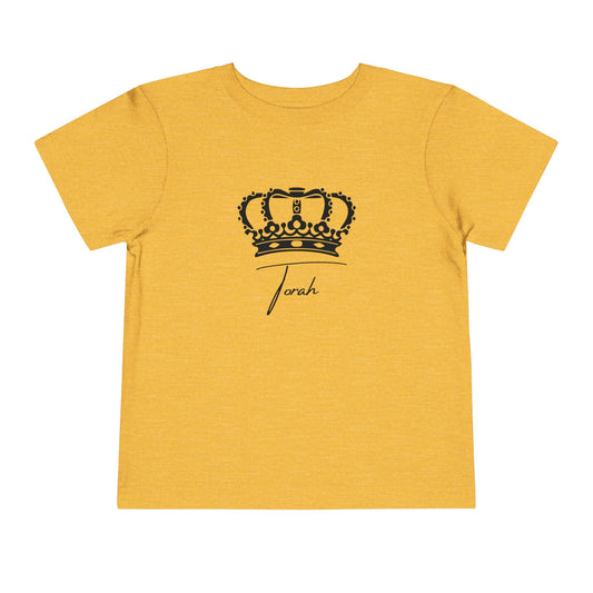 Toddler Crowned Torah Short Sleeve Tee