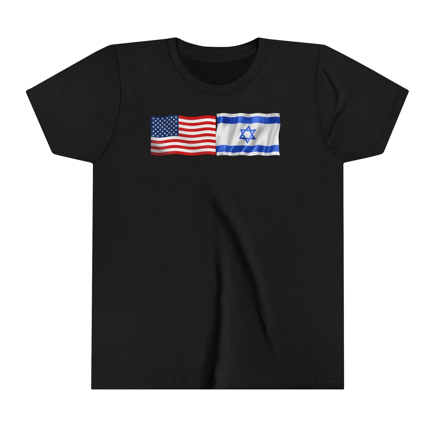 Kids American Flag-Israeli Flag, Short Sleeve Tee